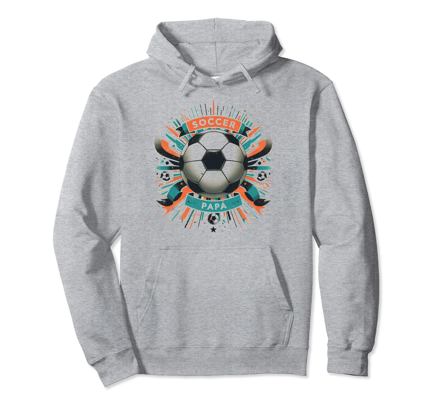 Soccer Papa Family Matching Dad Fathers Hoodie - Trendy Graphic Men Women - T-Shirt, Sweatshirt, Hoodie