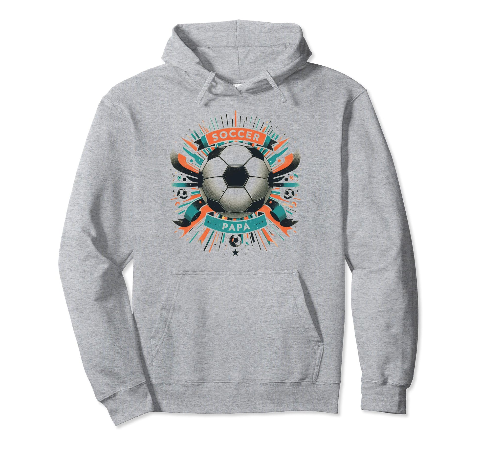 Soccer Papa Family Matching Dad Fathers Hoodie - Trendy Graphic Men Women - T-Shirt, Sweatshirt, Hoodie