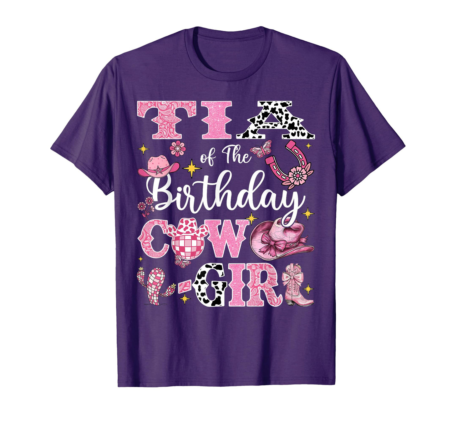 Tia Birthday Cow Rodeo Tia Bday T-Shirt - Fun Novelty Design for Adults - T-Shirt, Sweatshirt, Hoodie