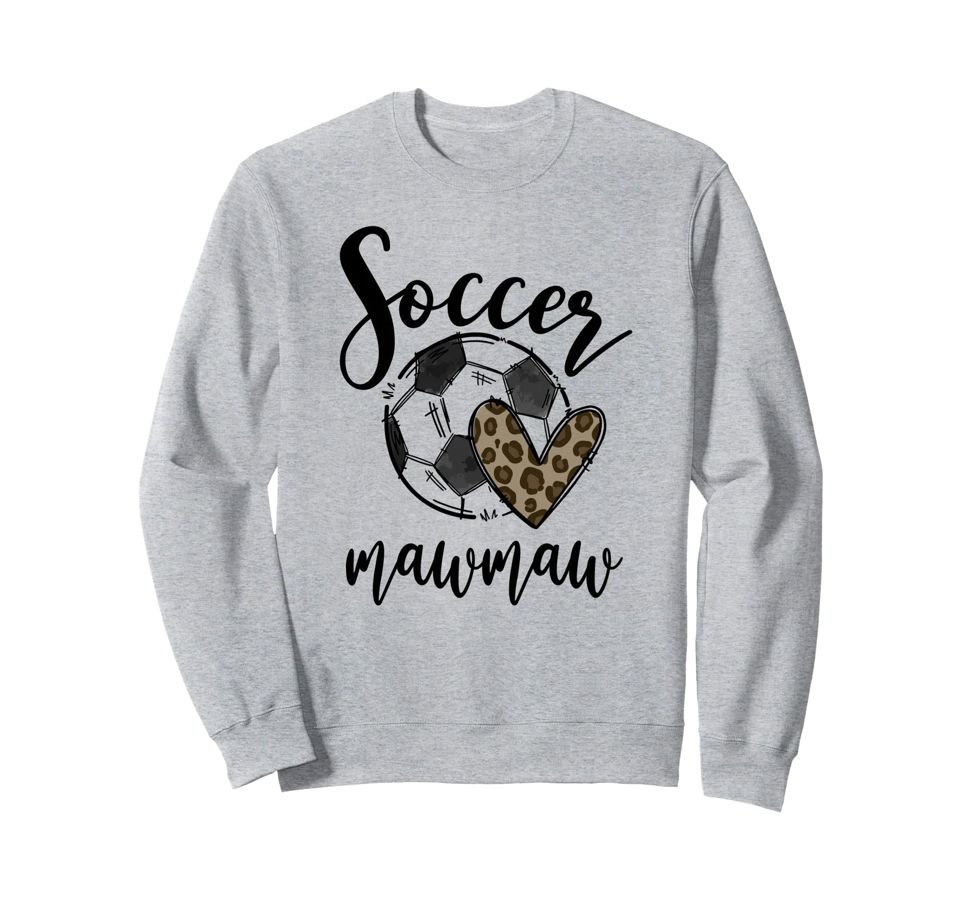 Soccer Mawmaw Leopard Funny Soccer Sweatshirt - Streetwear Style Unisex - T-Shirt, Sweatshirt, Hoodie