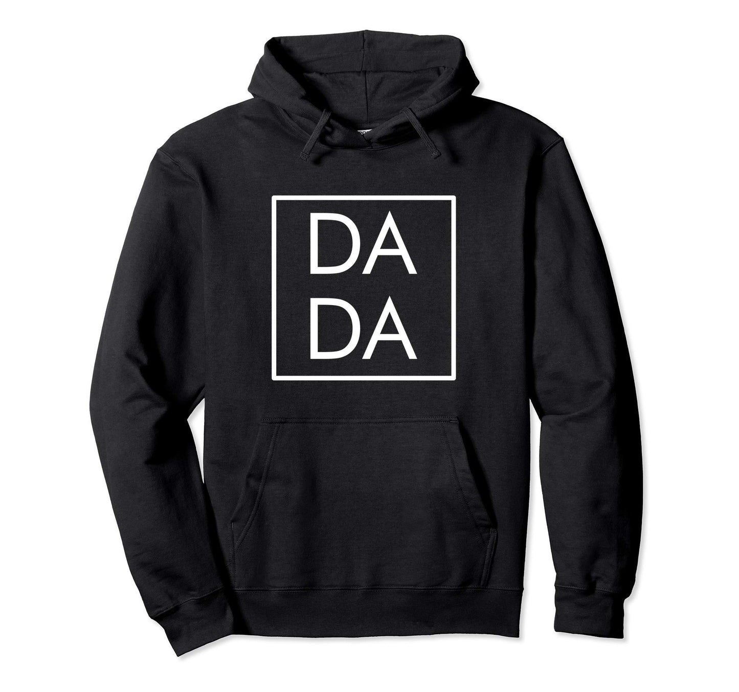 Dada Modern Boxed Square Dad Matching Mama Hoodie - Novelty Apparel Unisex - T-Shirt, Sweatshirt, Hoodie