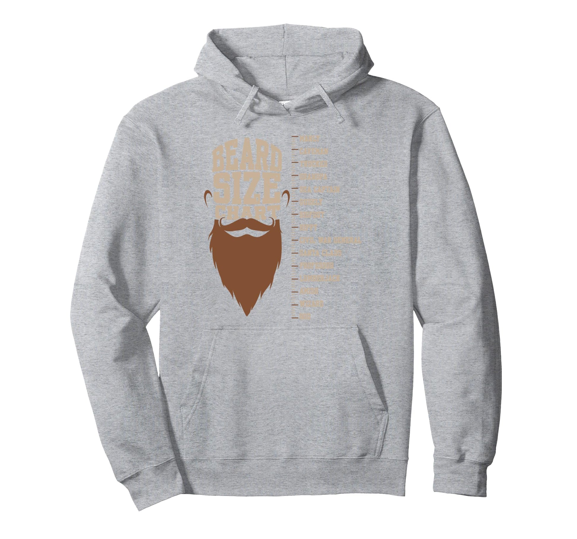Funny Beard Length Beards Bearded Dad Papa Hoodie - Novelty Apparel Unisex - T-Shirt, Sweatshirt, Hoodie