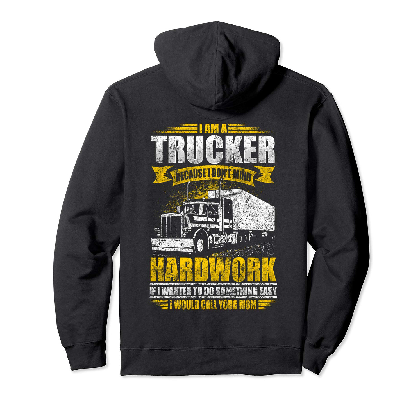 If Wanted Easy Id Call Your Mom Trucker Hoodie - Minimalist Print Unisex - T-Shirt, Sweatshirt, Hoodie