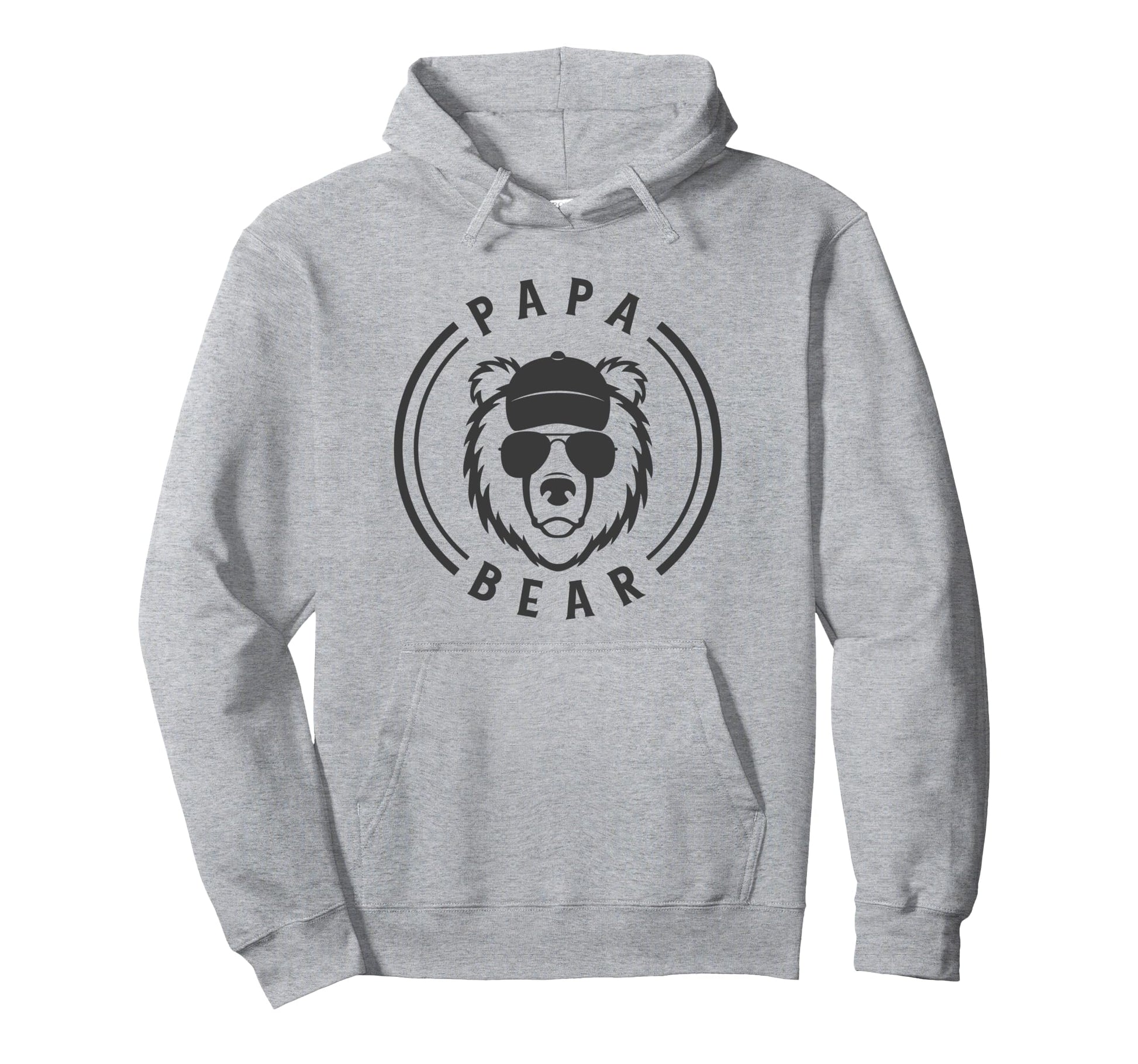 Papa Bear Sunglasses Fun Daddy Hoodie - Casual Everyday Wear for Adults - T-Shirt, Sweatshirt, Hoodie