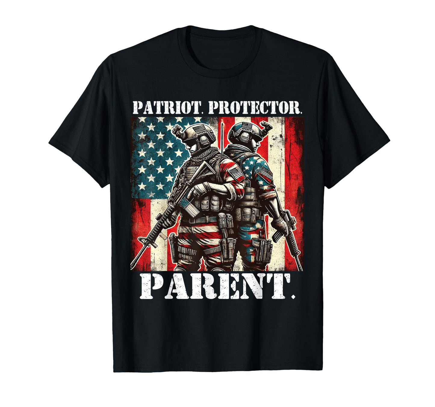 Proud Patriot Father Son Daughter Wife T-Shirt - Minimalist Print Unisex - T-Shirt, Sweatshirt, Hoodie