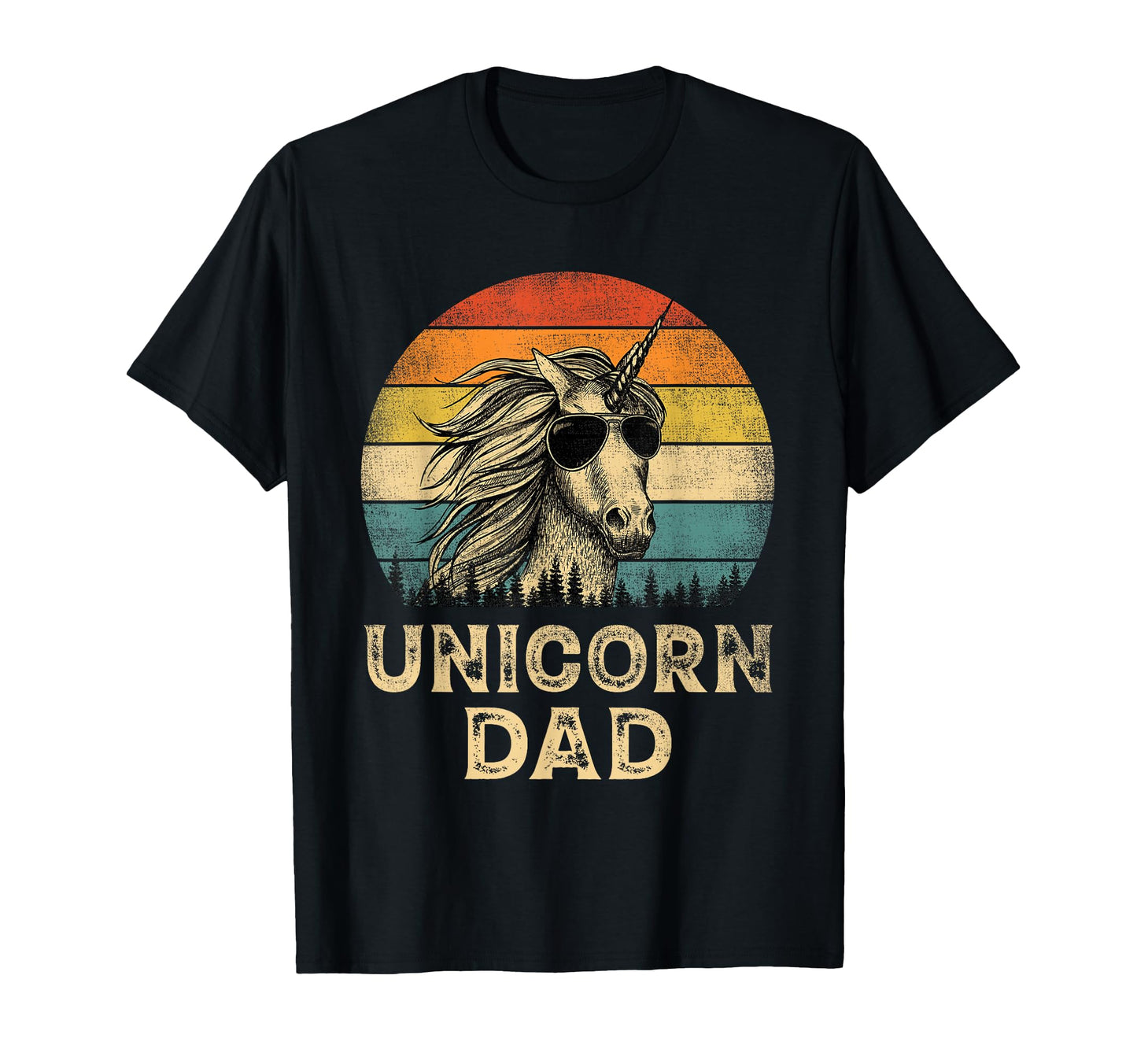 Unicorn Dad Unicorn Lovers Daddy T-Shirt - Unique Graphic for Adults - T-Shirt, Sweatshirt, Hoodie