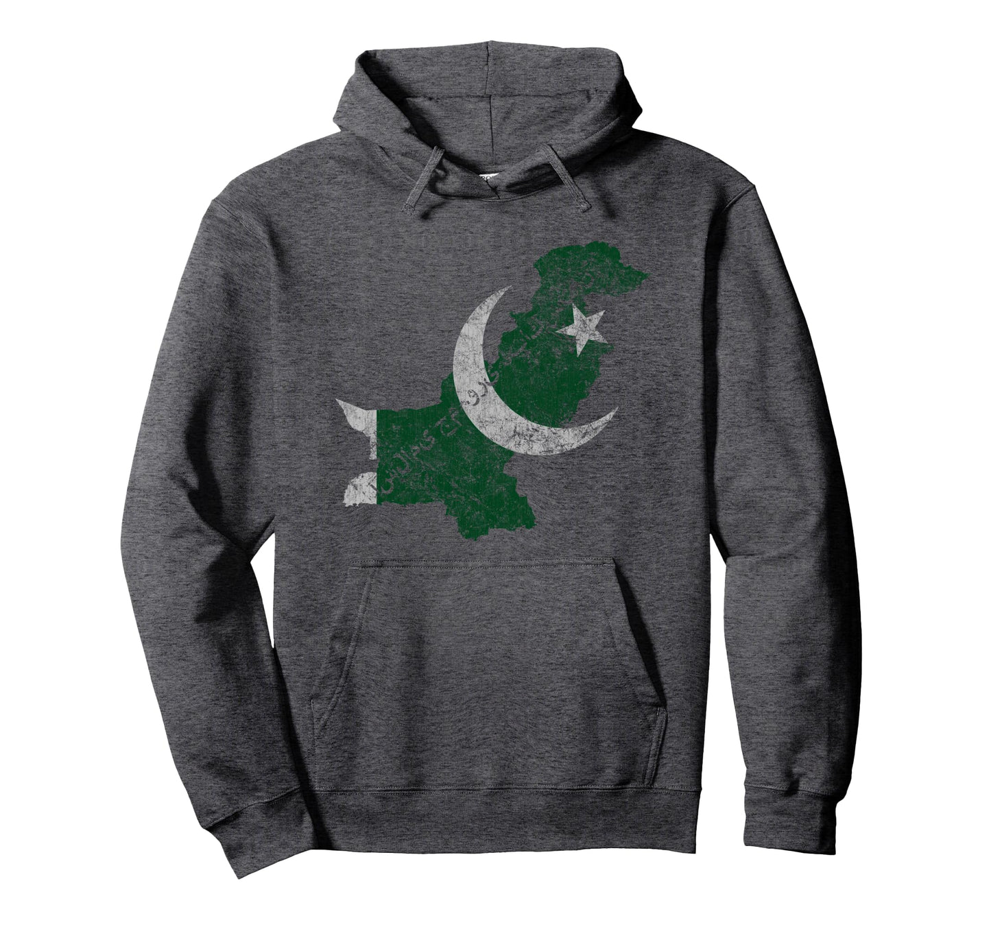 Pakistani Map And Flag Souvenir Distressed Hoodie - Trendy Graphic Unisex - T-Shirt, Sweatshirt, Hoodie