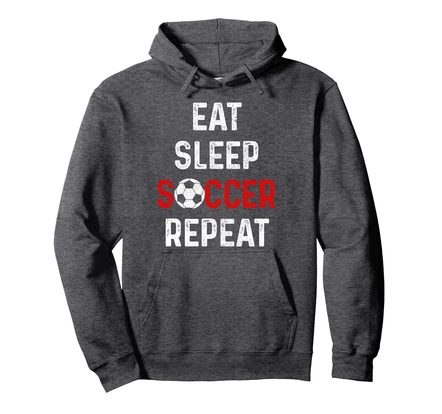 Eat Sleep Soccer Repeat Soccer Player Hoodie - Minimalist Print for Adults - T-Shirt, Sweatshirt, Hoodie