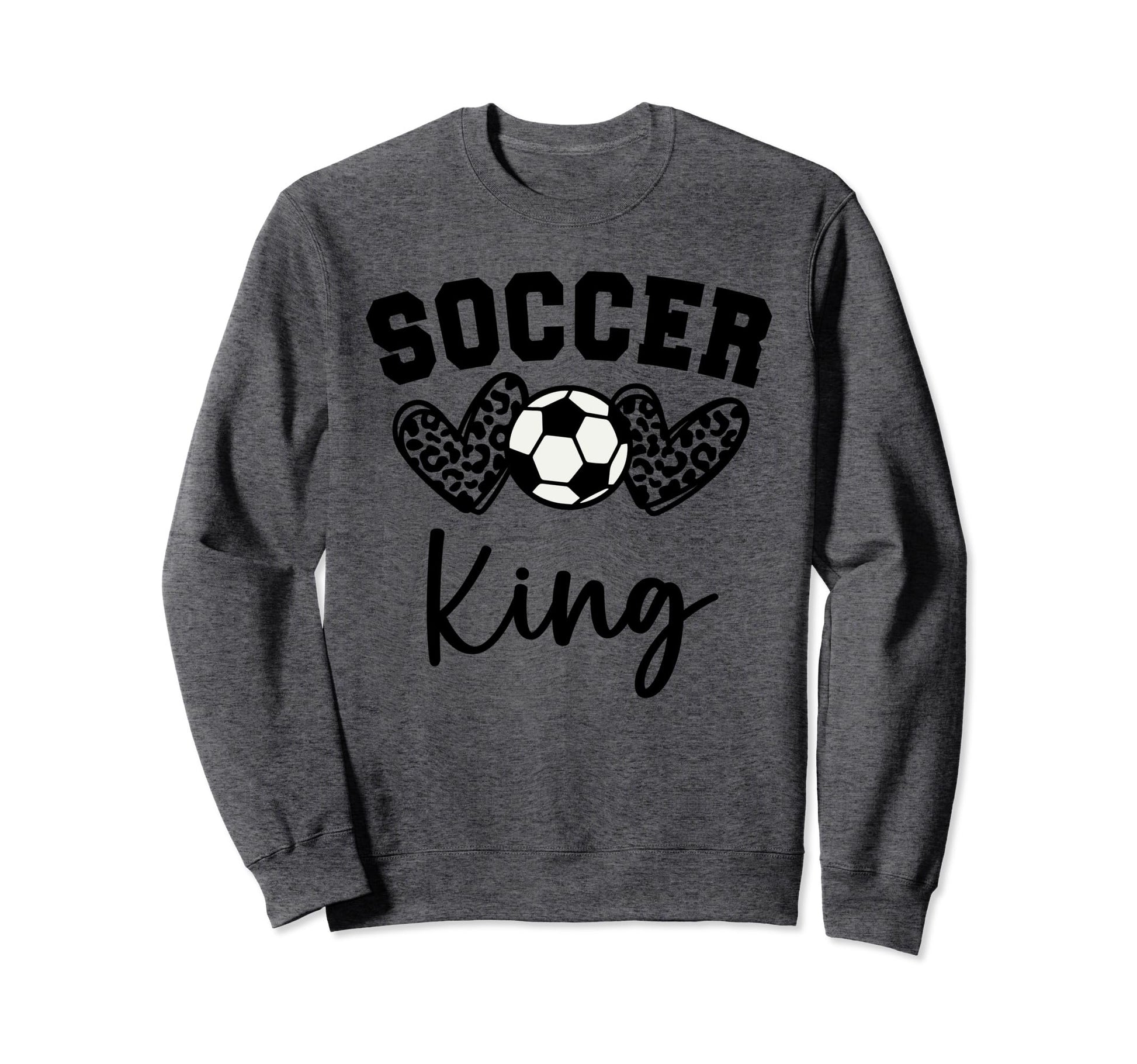 Soccer King Matching Family Soccer Sweatshirt - Aesthetic Graphic Men Women - T-Shirt, Sweatshirt, Hoodie