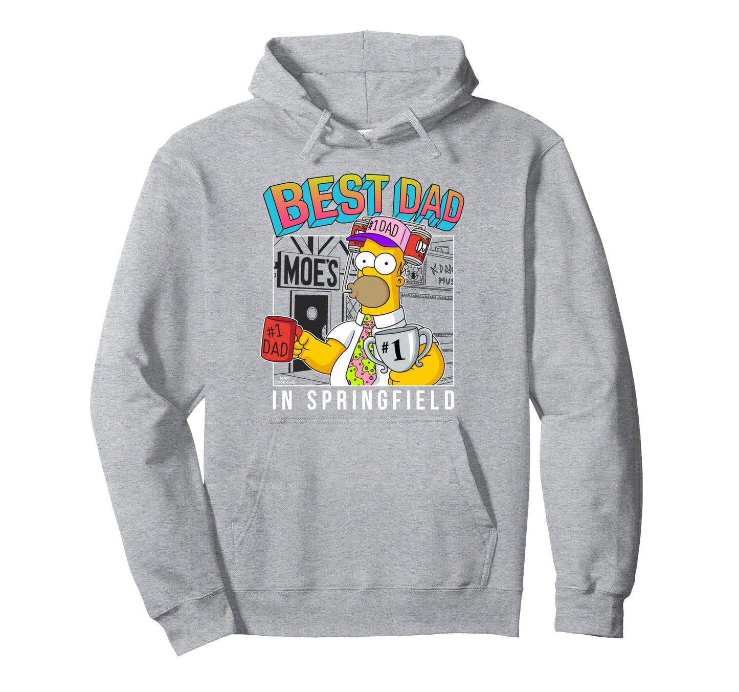 Simpsons Fathers Day Best Dad Springfield Hoodie - Graphic Print Unisex - T-Shirt, Sweatshirt, Hoodie