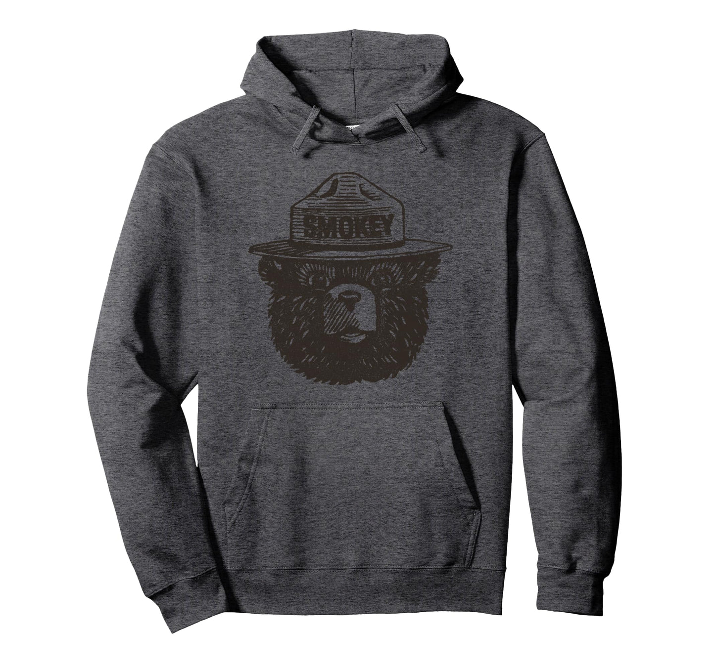 Smokey Bear Portrait Forest Fire Hoodie - Casual Everyday Wear for Adults - T-Shirt, Sweatshirt, Hoodie