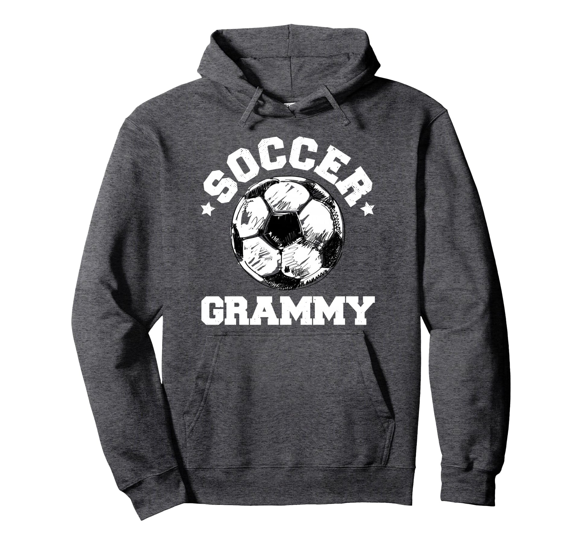 Soccer Grammy Soccer Ball Distressed Hoodie - Minimalist Print Men Women - T-Shirt, Sweatshirt, Hoodie