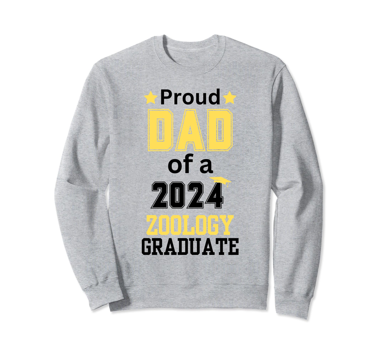 Proud Dad Class 2024 Zoology Graduate Sweatshirt - Trendy Graphic Unisex - T-Shirt, Sweatshirt, Hoodie