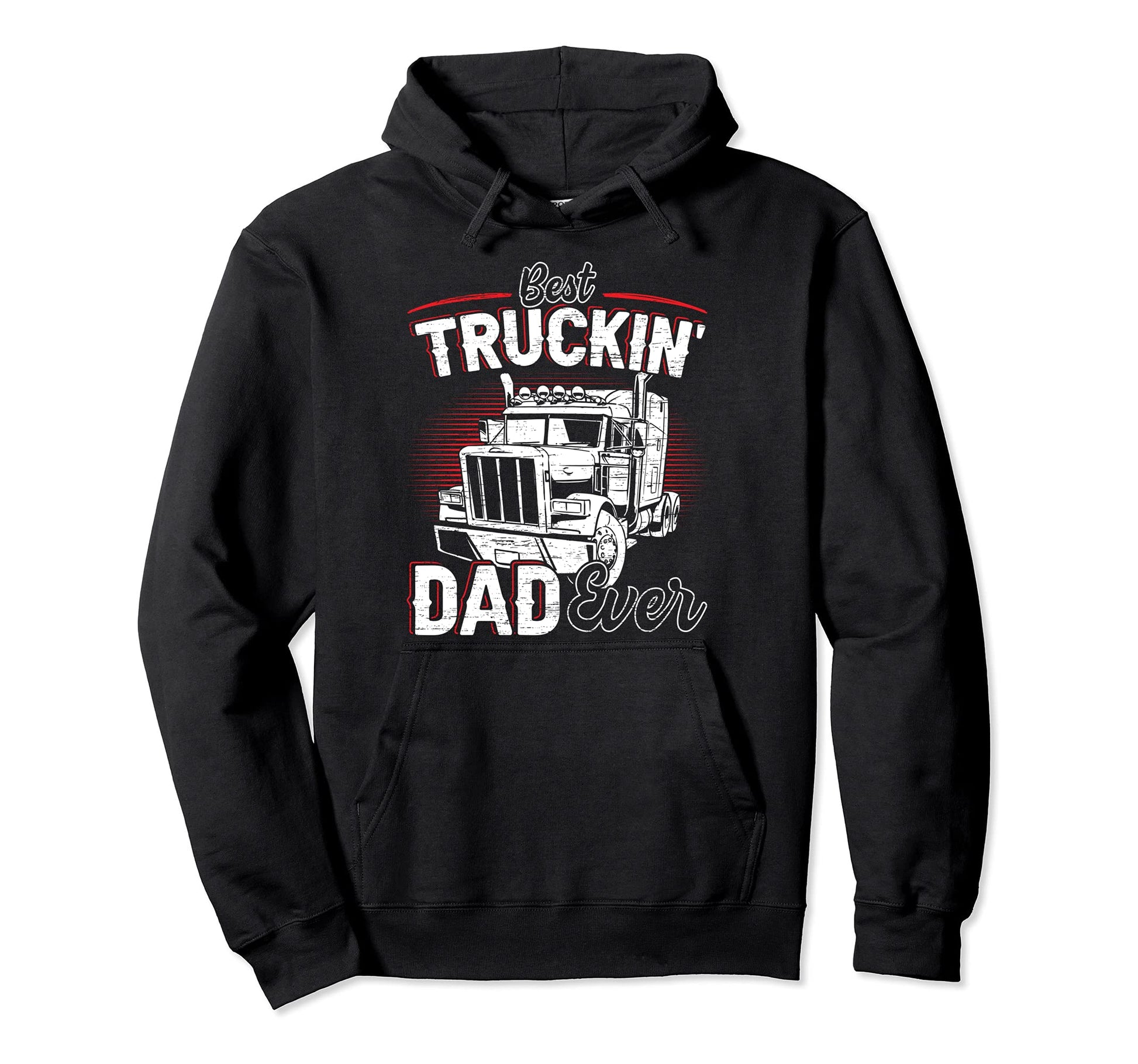 Best Trucking Dad Ever Trucker Dad Hoodie - Aesthetic Graphic Men Women - T-Shirt, Sweatshirt, Hoodie