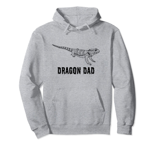 Bearded Dragon Dad Reptile Goth And Hoodie - Graphic Print for Adults - T-Shirt, Sweatshirt, Hoodie