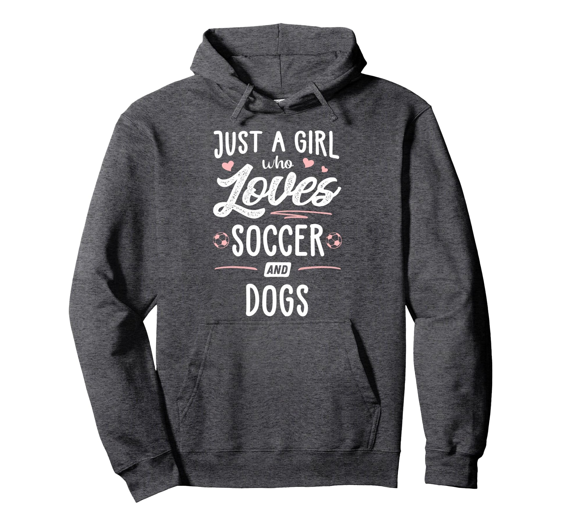 Just Who Loves Soccer And Dogs Gift Hoodie - Minimalist Print Unisex - T-Shirt, Sweatshirt, Hoodie
