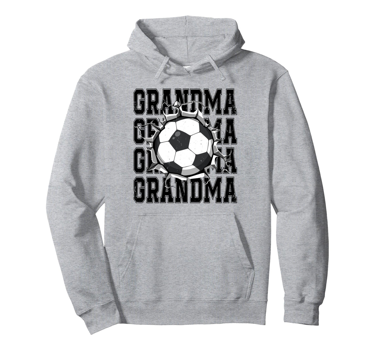 Soccer Grandma Cracked Wall Family Hoodie - Minimalist Print for Adults - T-Shirt, Sweatshirt, Hoodie