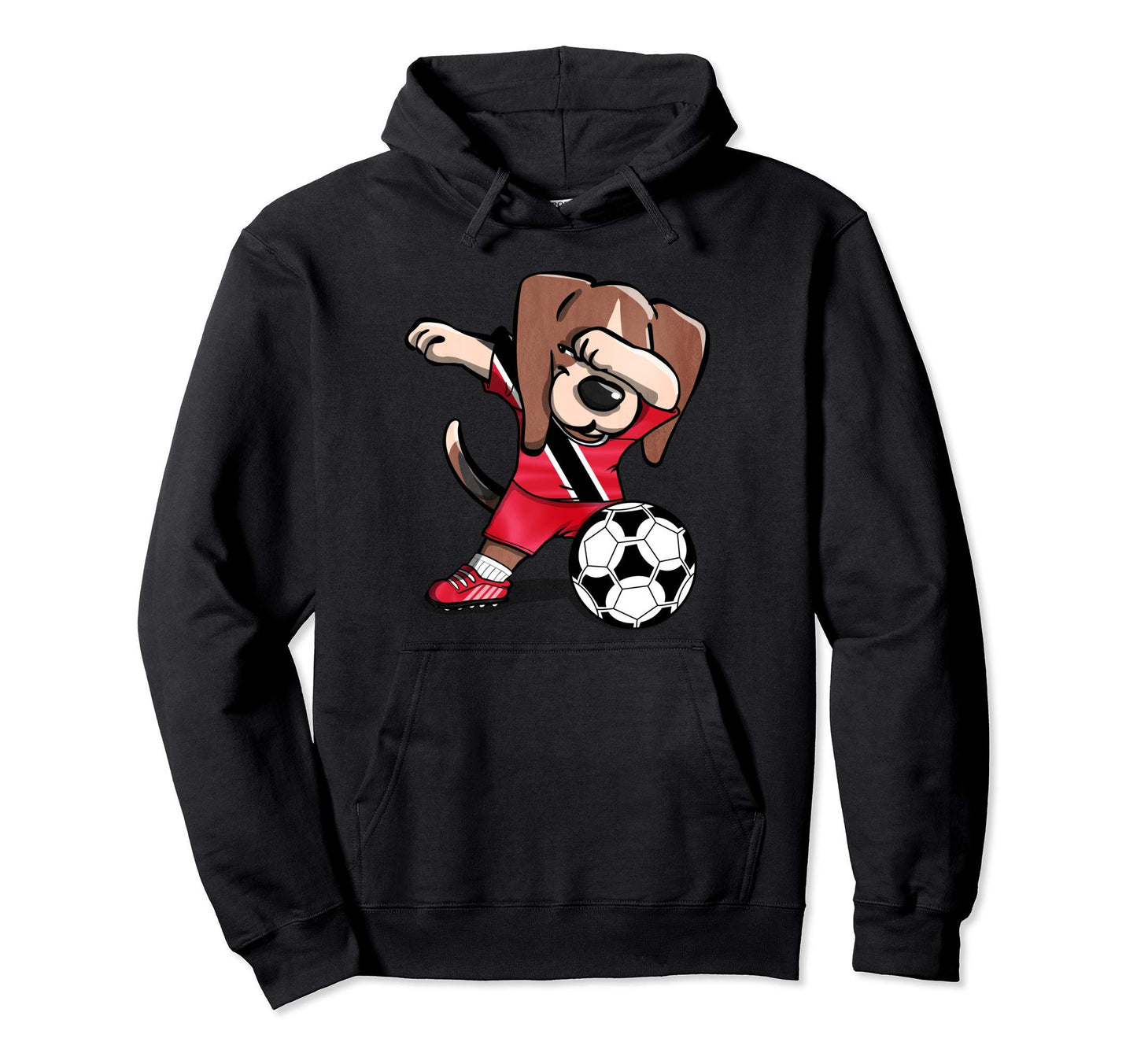 Dabbing Beagle Dog Trinidad And Hoodie - Aesthetic Graphic for Adults - T-Shirt, Sweatshirt, Hoodie
