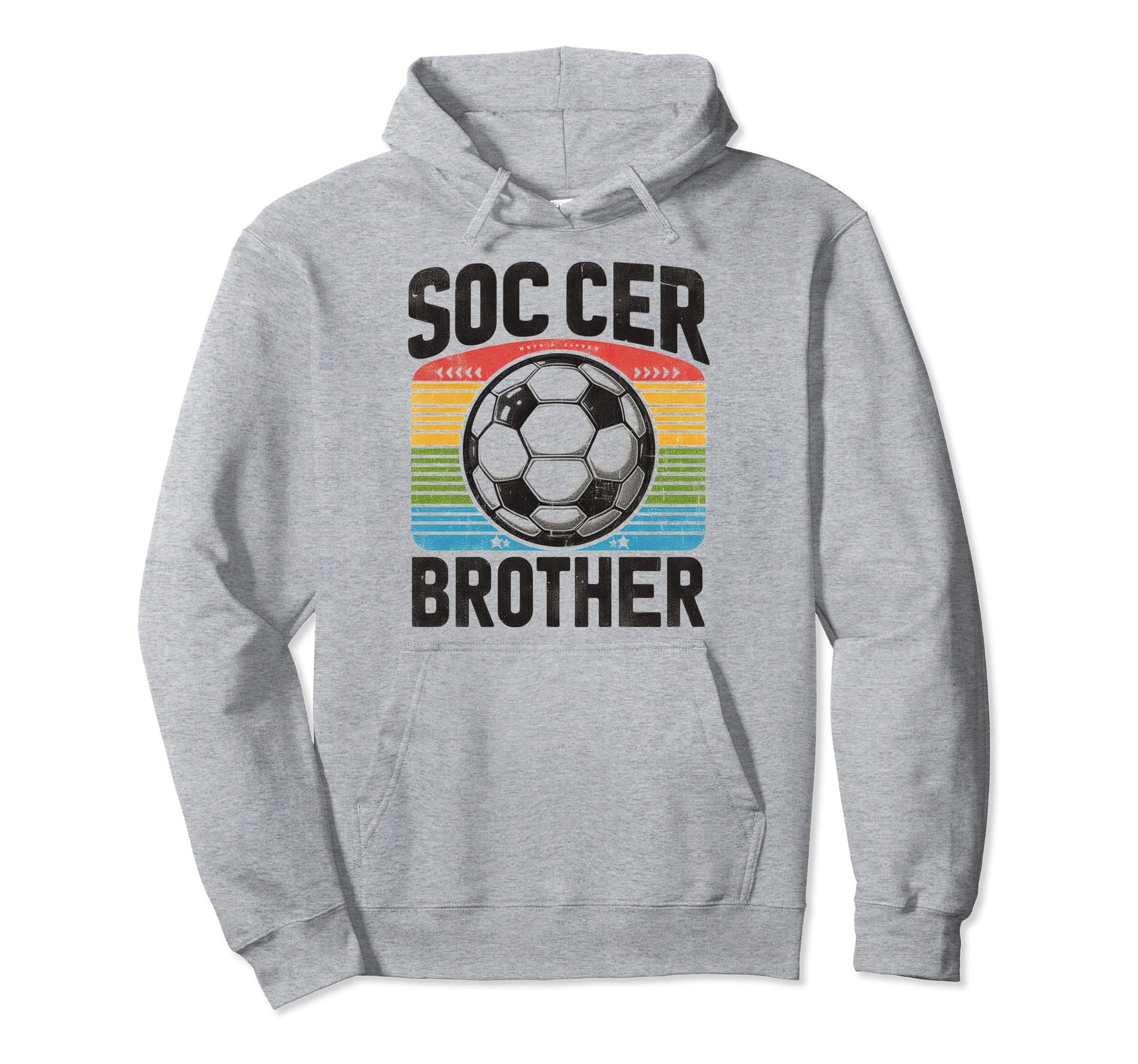 Soccer Brother Family Matching Team Hoodie - Custom Art Print for Adults - T-Shirt, Sweatshirt, Hoodie