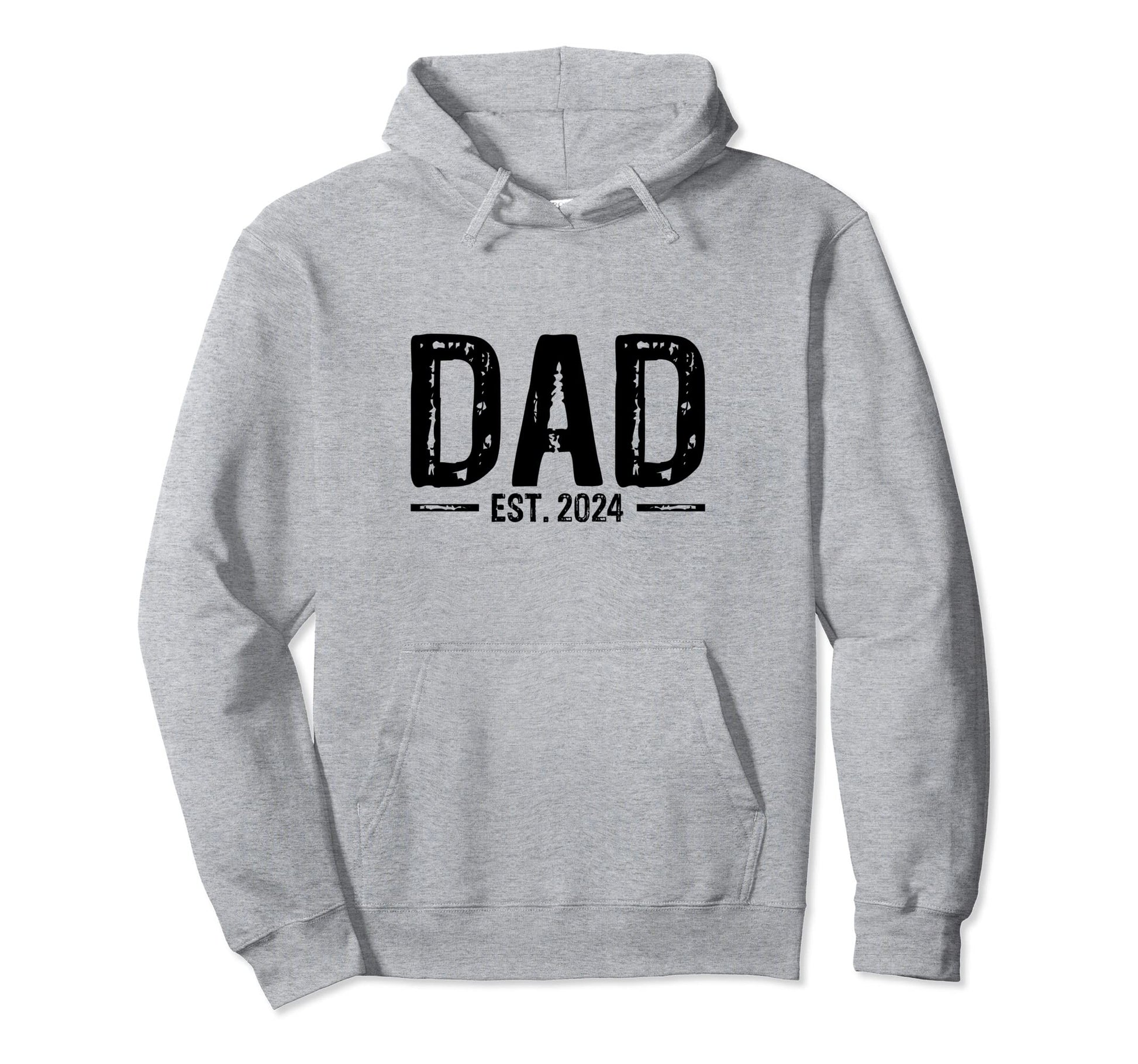 Dad Est 2024 Gift Dad Expectant Hoodie - Fun Novelty Design for Adults - T-Shirt, Sweatshirt, Hoodie