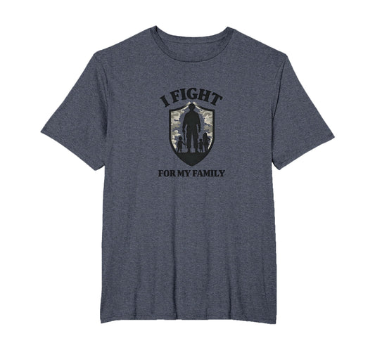 Army Dads I Fight My Family Military T-Shirt - Custom Art Print Men Women - T-Shirt, Sweatshirt, Hoodie