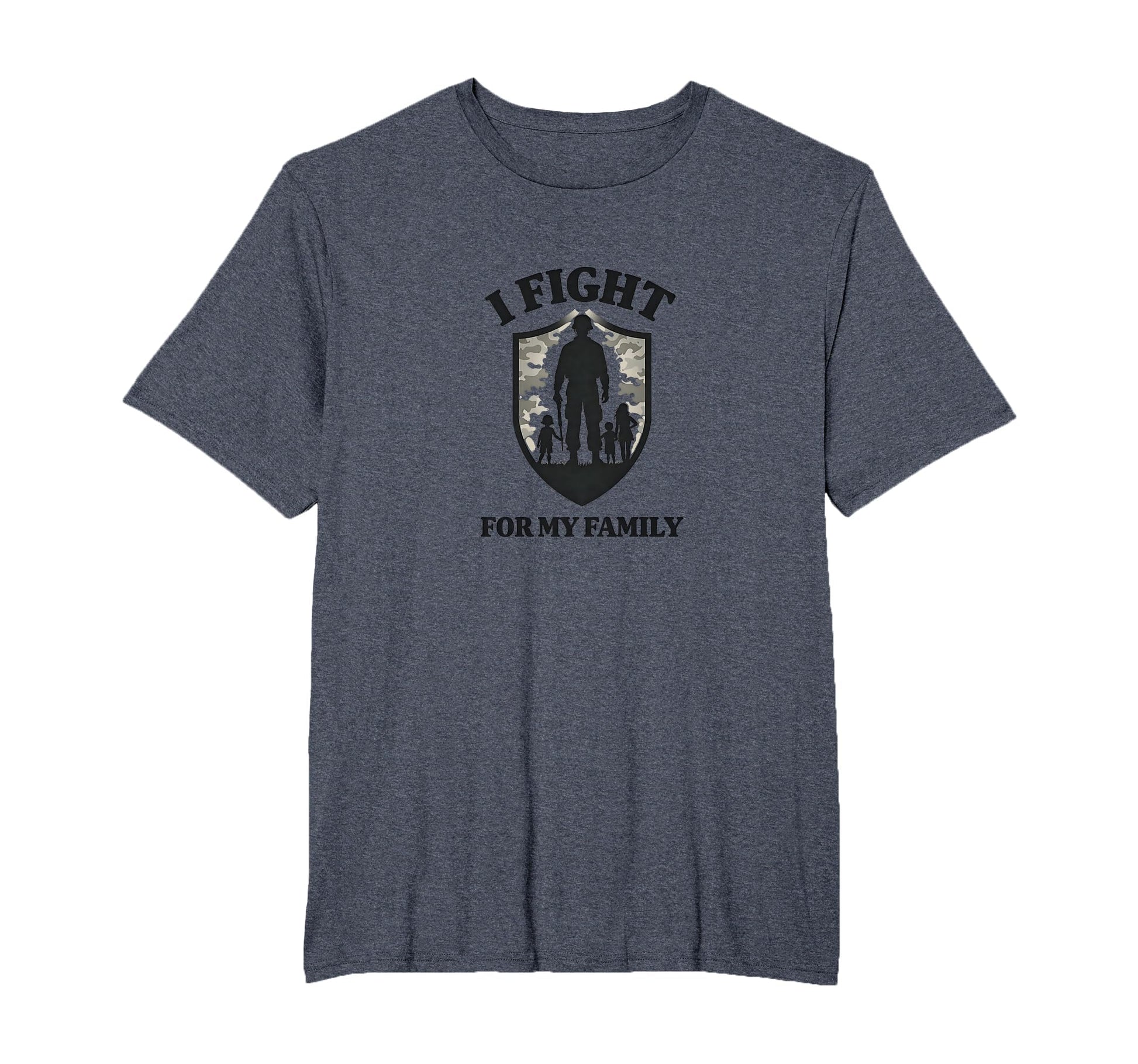 Army Dads I Fight My Family Military T-Shirt - Custom Art Print Unisex - T-Shirt, Sweatshirt, Hoodie