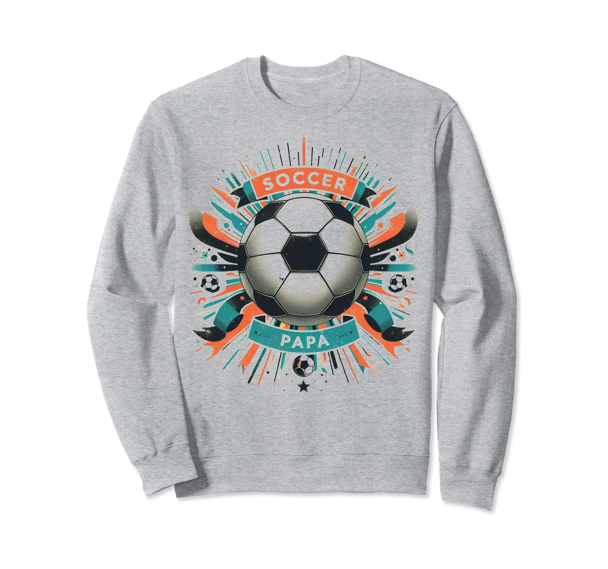 Soccer Papa Family Matching Dad Sweatshirt - Novelty Apparel for Adults - T-Shirt, Sweatshirt, Hoodie