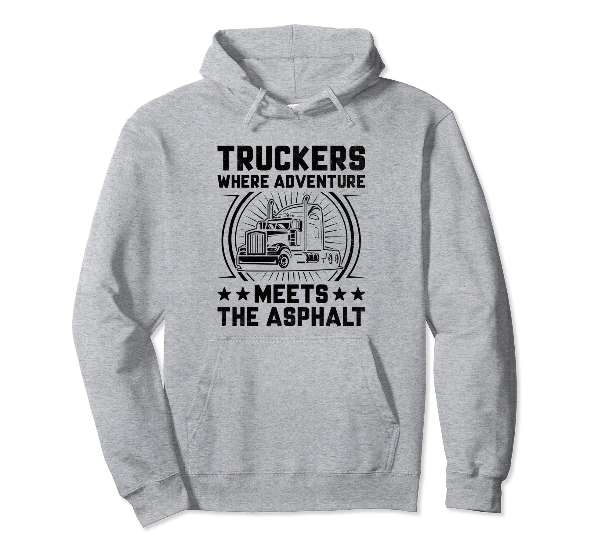 Trucker Driving Dad Trucker Father Truck Hoodie - Novelty Apparel Unisex - T-Shirt, Sweatshirt, Hoodie