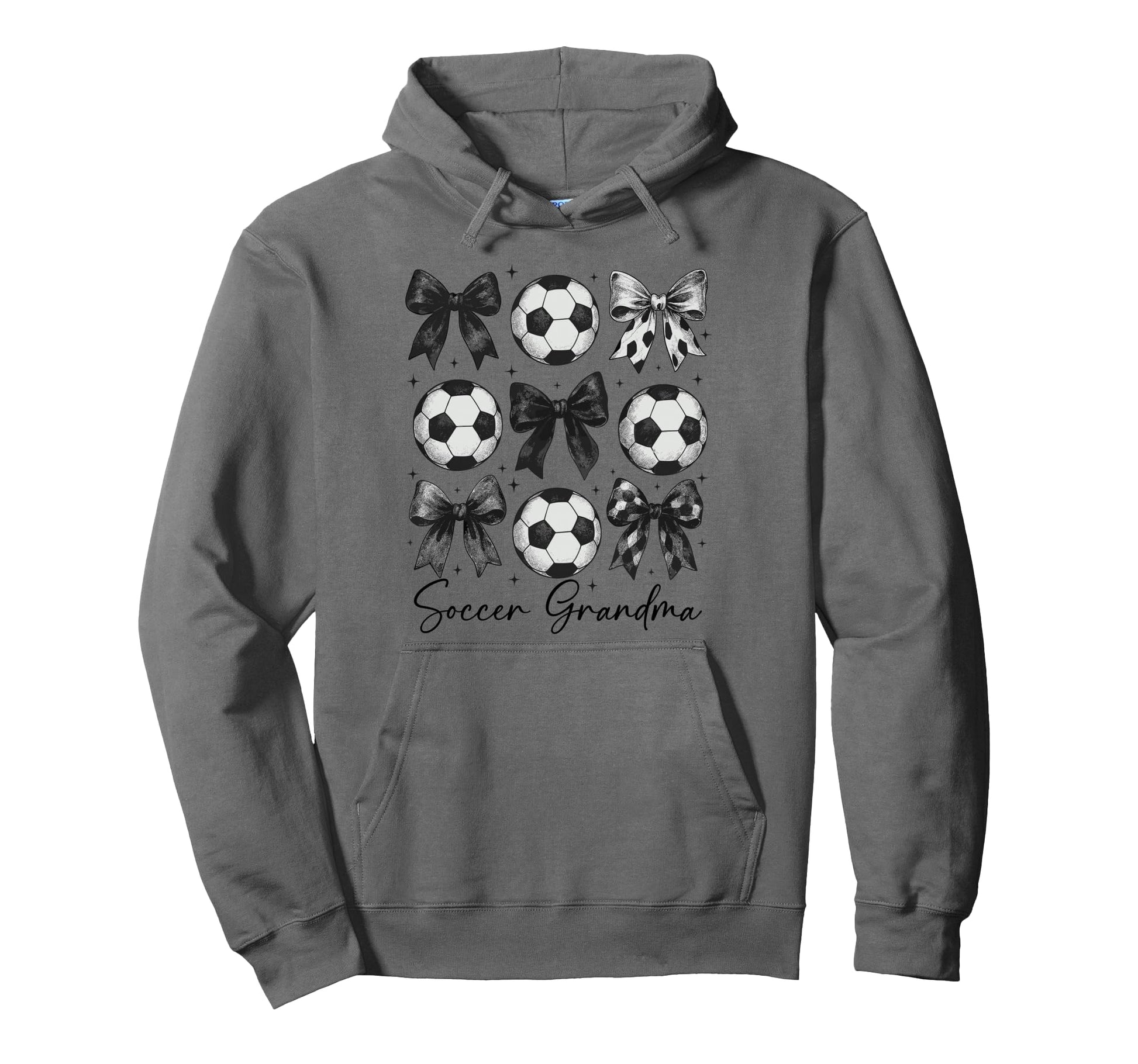 Soccer Grandma Funny Coquette Bow Soccer Hoodie - Minimalist Print Unisex - T-Shirt, Sweatshirt, Hoodie