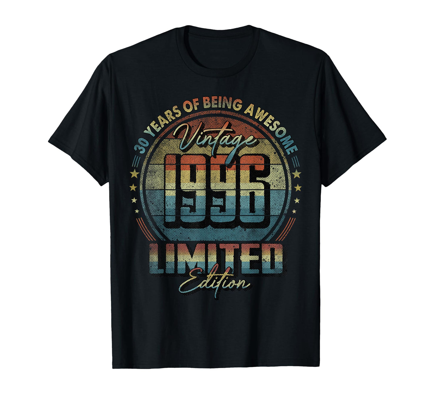 1996 30 Year Old 30Th Birthday T-Shirt - Custom Art Print for Adults - T-Shirt, Sweatshirt, Hoodie