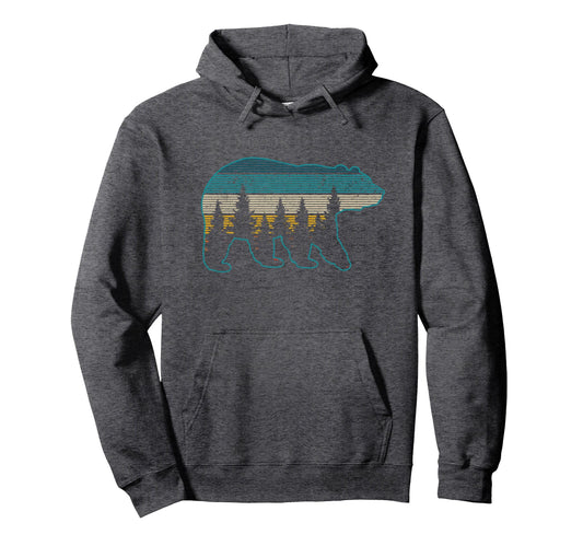 Bear Nature Grizzly Brown Black Bear Hoodie - Novelty Apparel Unisex - T-Shirt, Sweatshirt, Hoodie