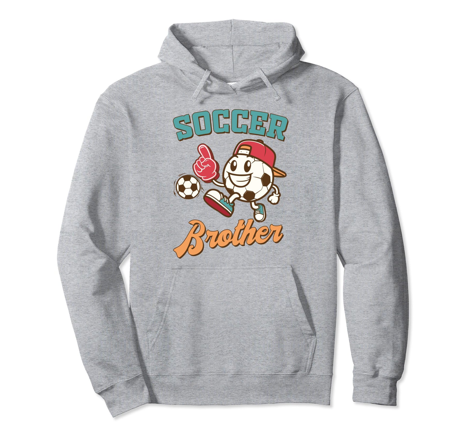 Soccer Brother Game Day Family Hoodie - Minimalist Print for Adults - T-Shirt, Sweatshirt, Hoodie