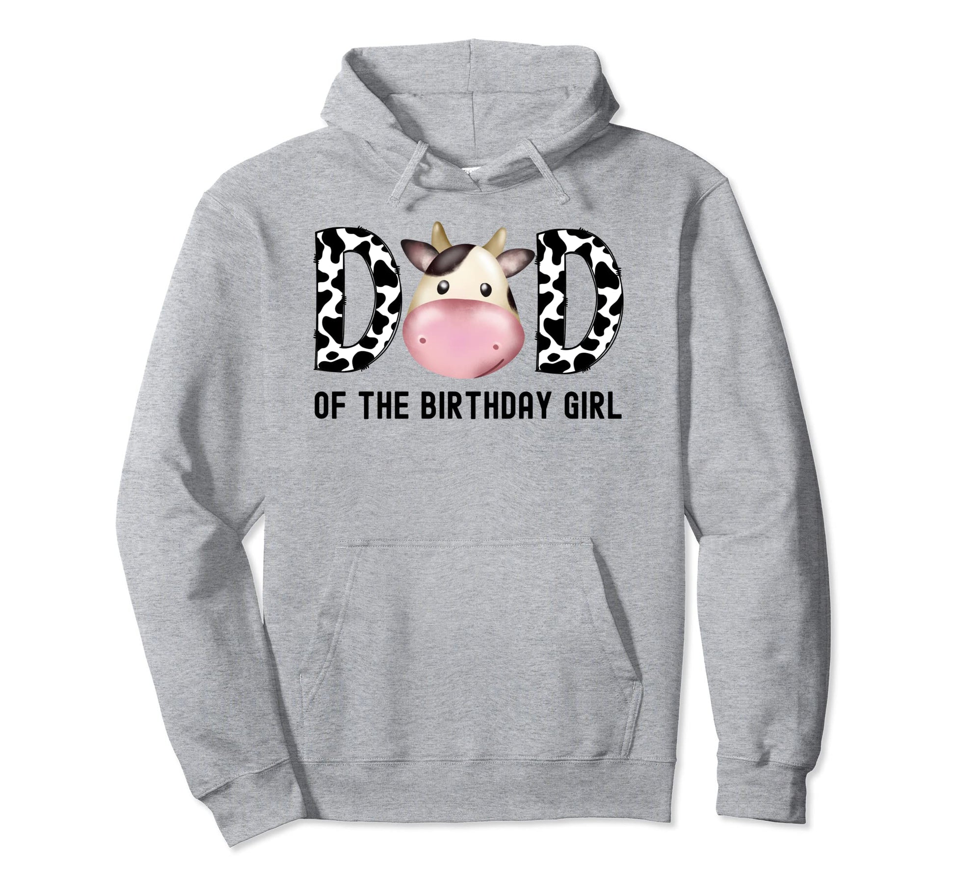 Dad Birthday Cow Farm Birthday Cow Hoodie - Aesthetic Graphic Men Women - T-Shirt, Sweatshirt, Hoodie