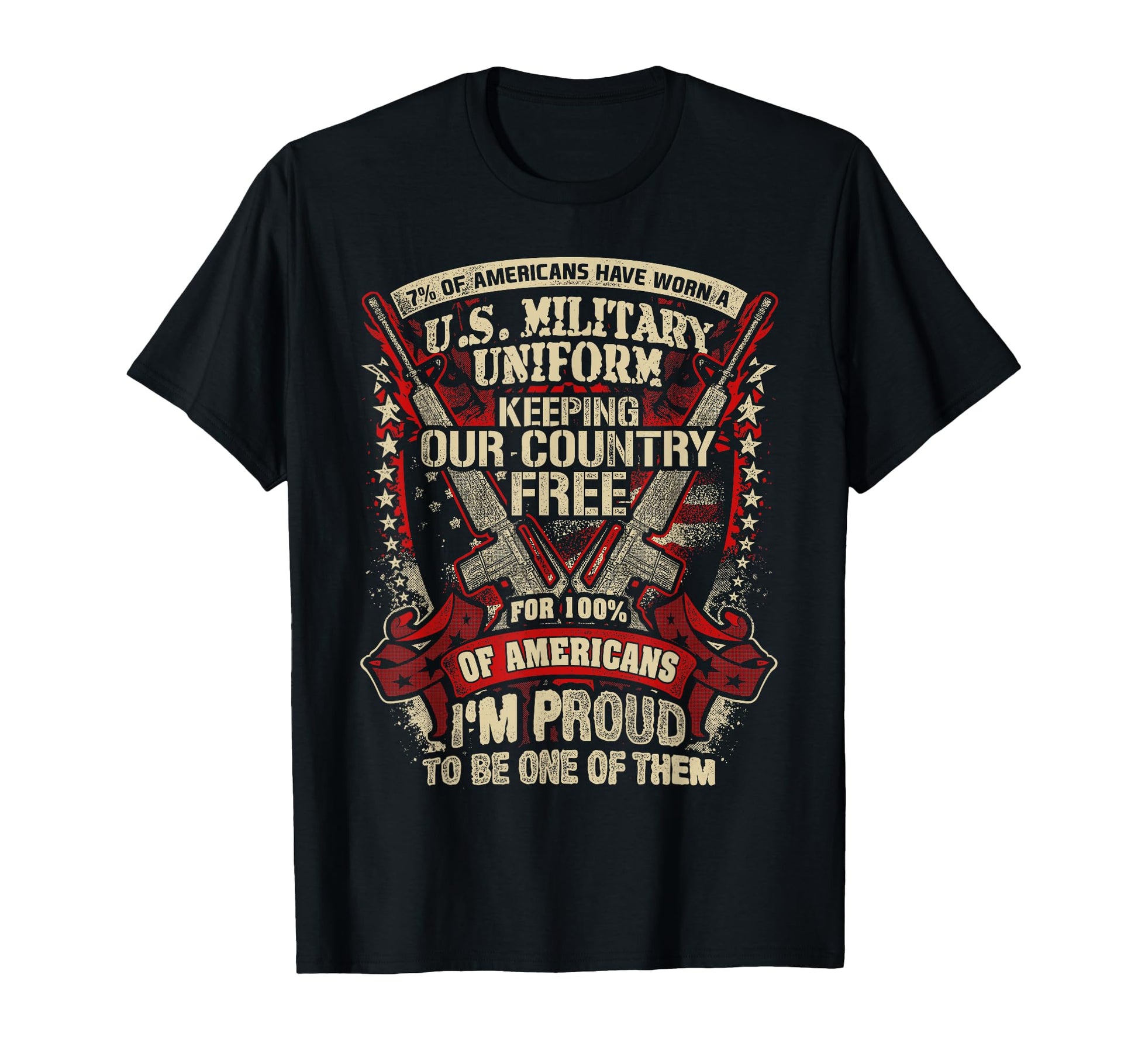 Veteran 7 American Veteran Dad Veteran T-Shirt - Graphic Print Men Women - T-Shirt, Sweatshirt, Hoodie