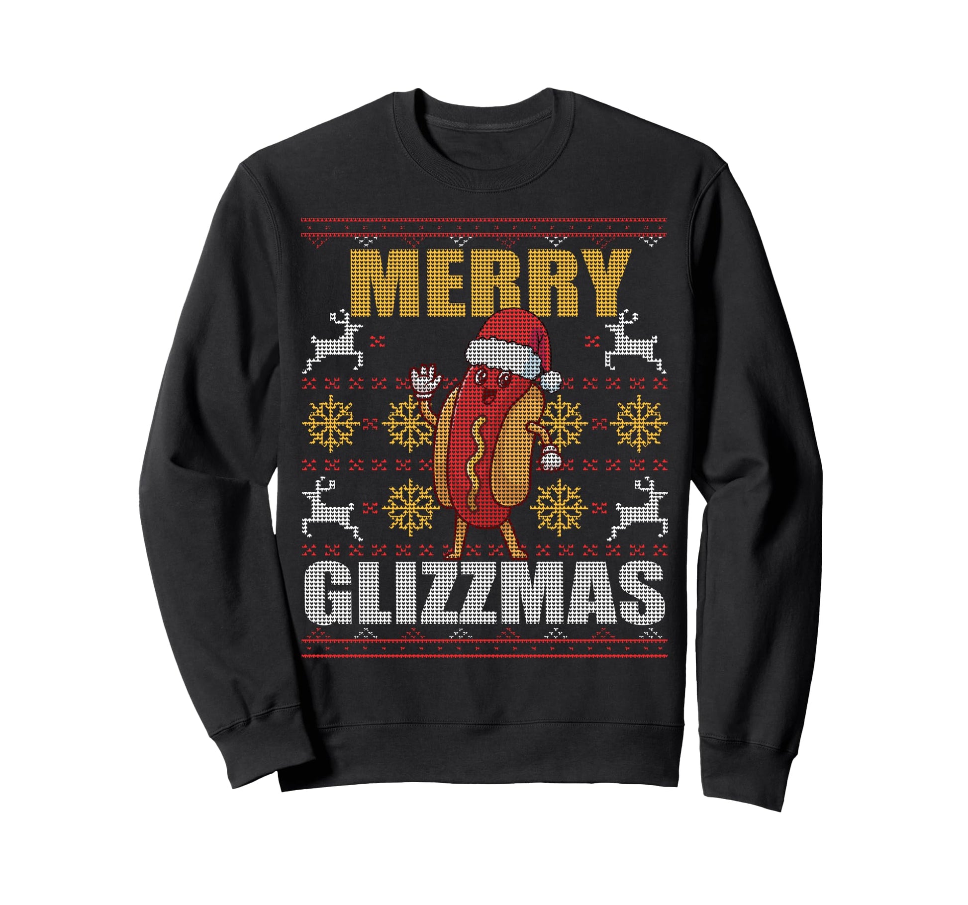 Merry Glizzmas Glizy Matching Sweatshirt - Fun Novelty Design for Adults - T-Shirt, Sweatshirt, Hoodie