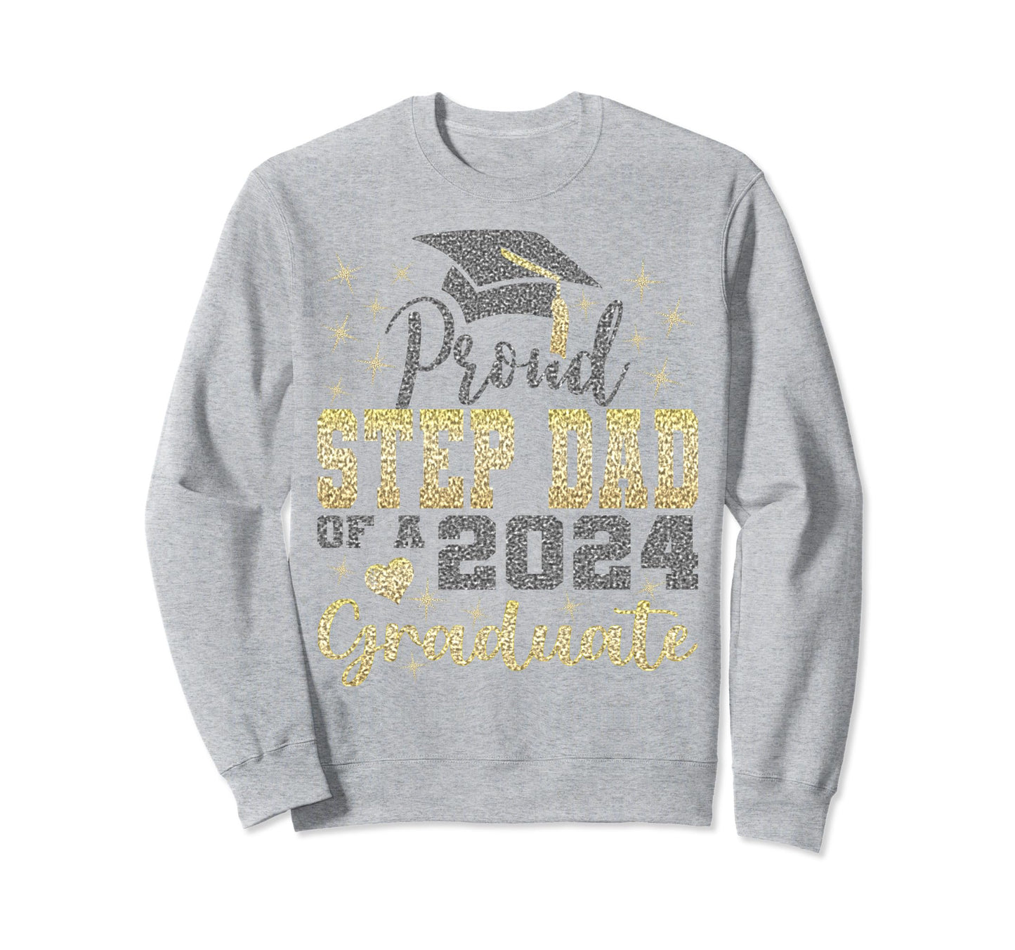 Super Proud Step Dad 2024 Sweatshirt - Minimalist Print for Adults - T-Shirt, Sweatshirt, Hoodie