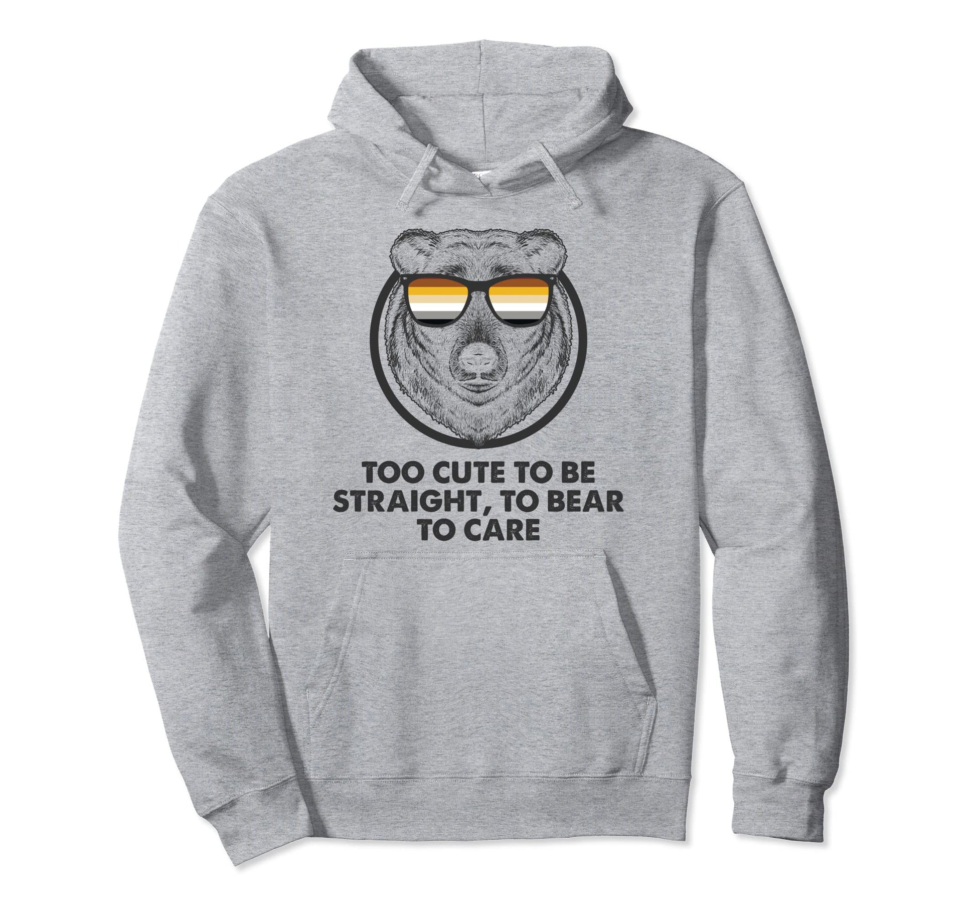 Lgbtq Papa Mens Bear Gay Pride Month Hoodie - Novelty Apparel Men Women - T-Shirt, Sweatshirt, Hoodie
