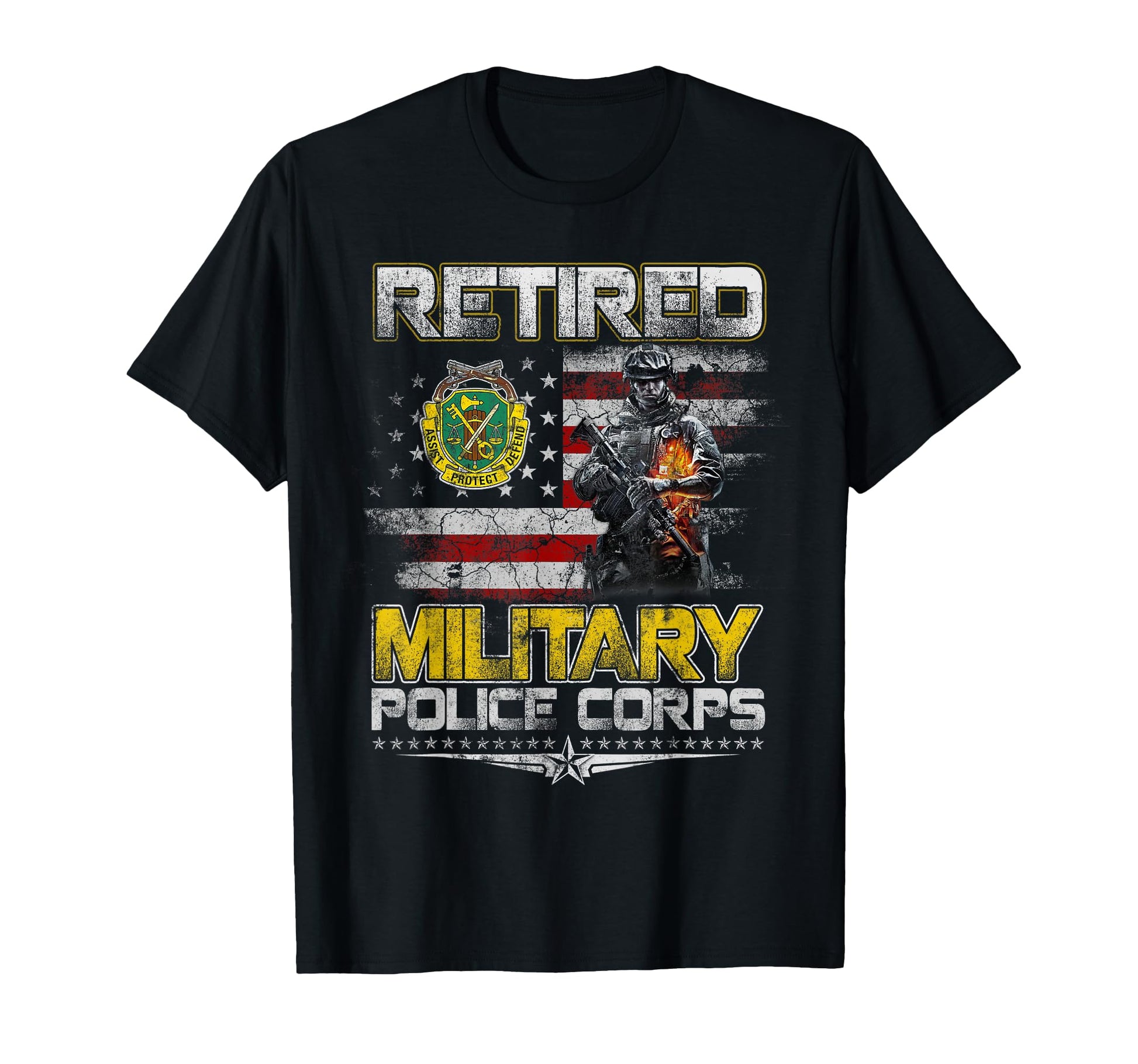 Retired Military Police Veterans Day T-Shirt - Aesthetic Graphic Men Women - T-Shirt, Sweatshirt, Hoodie