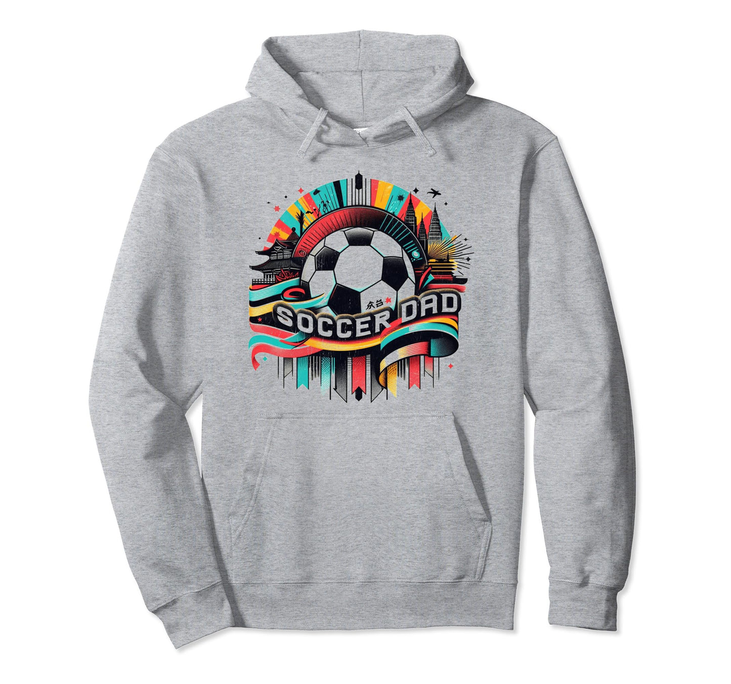 Soccer Dad Family Matching Dad Fathers Day Hoodie - Graphic Print Unisex - T-Shirt, Sweatshirt, Hoodie