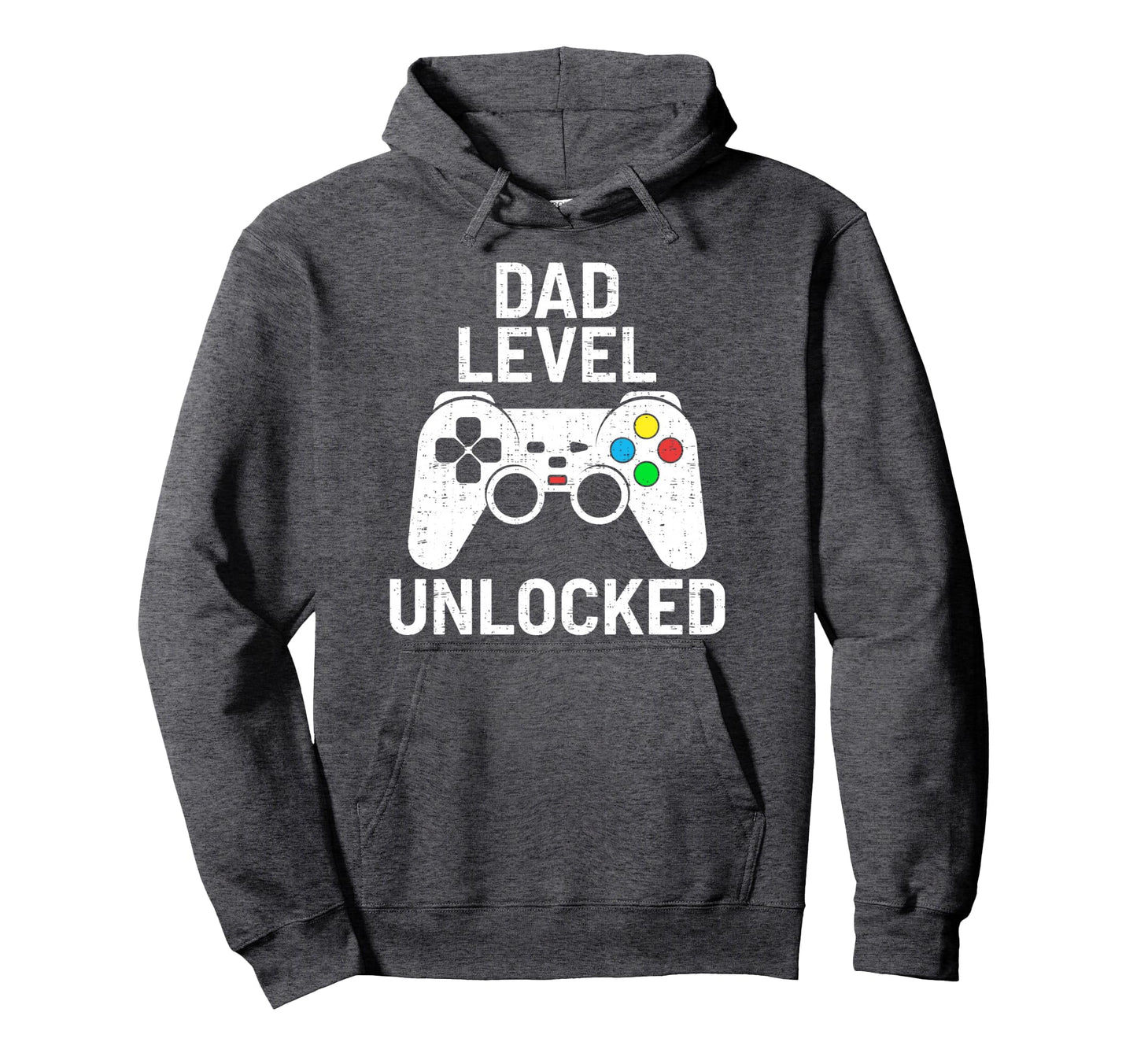 Gaming Dad Level Unlocked Funny Hoodie - Fun Novelty Design Men Women - T-Shirt, Sweatshirt, Hoodie