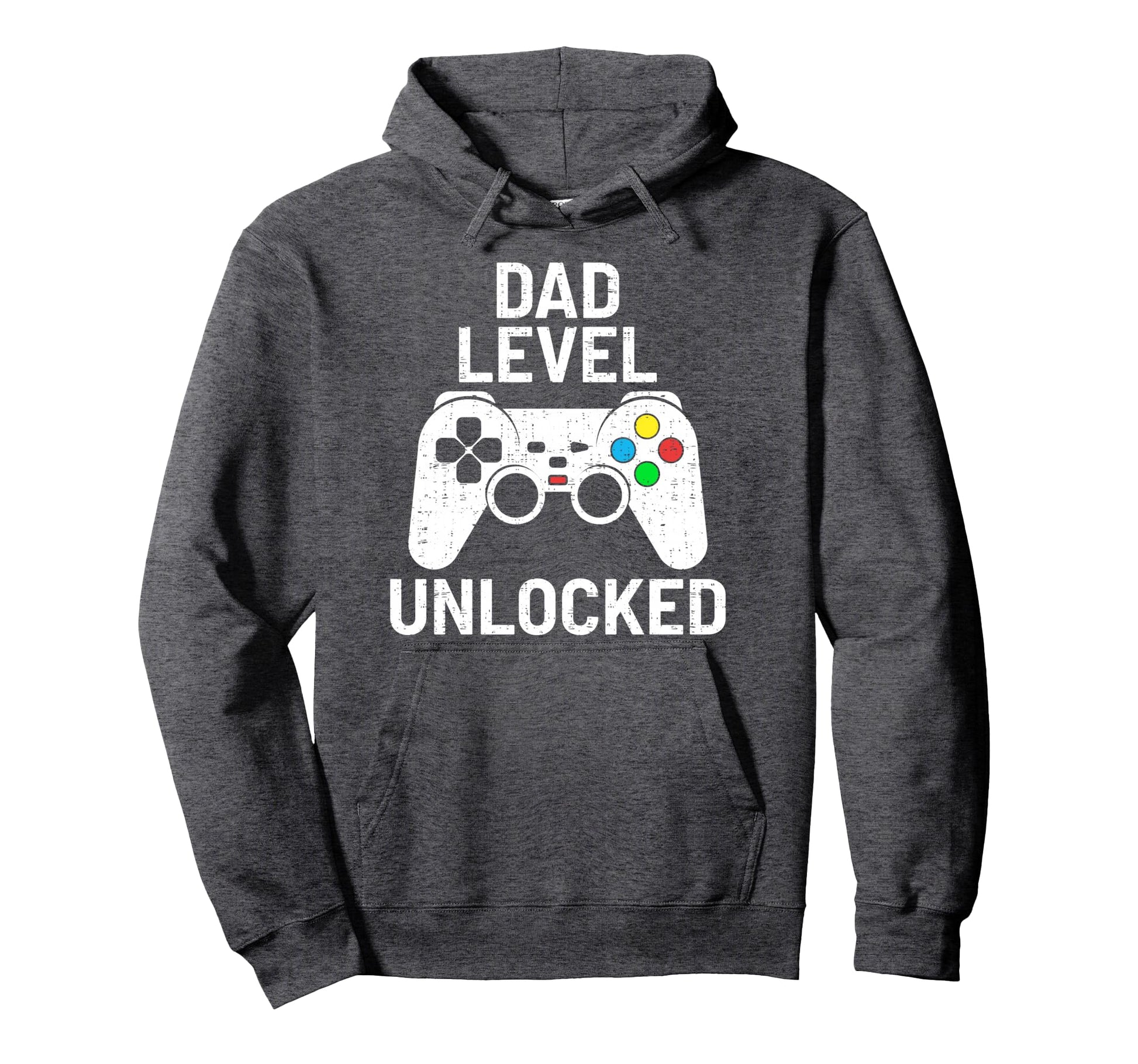 Gaming Dad Level Unlocked Funny Hoodie - Fun Novelty Design Men Women - T-Shirt, Sweatshirt, Hoodie
