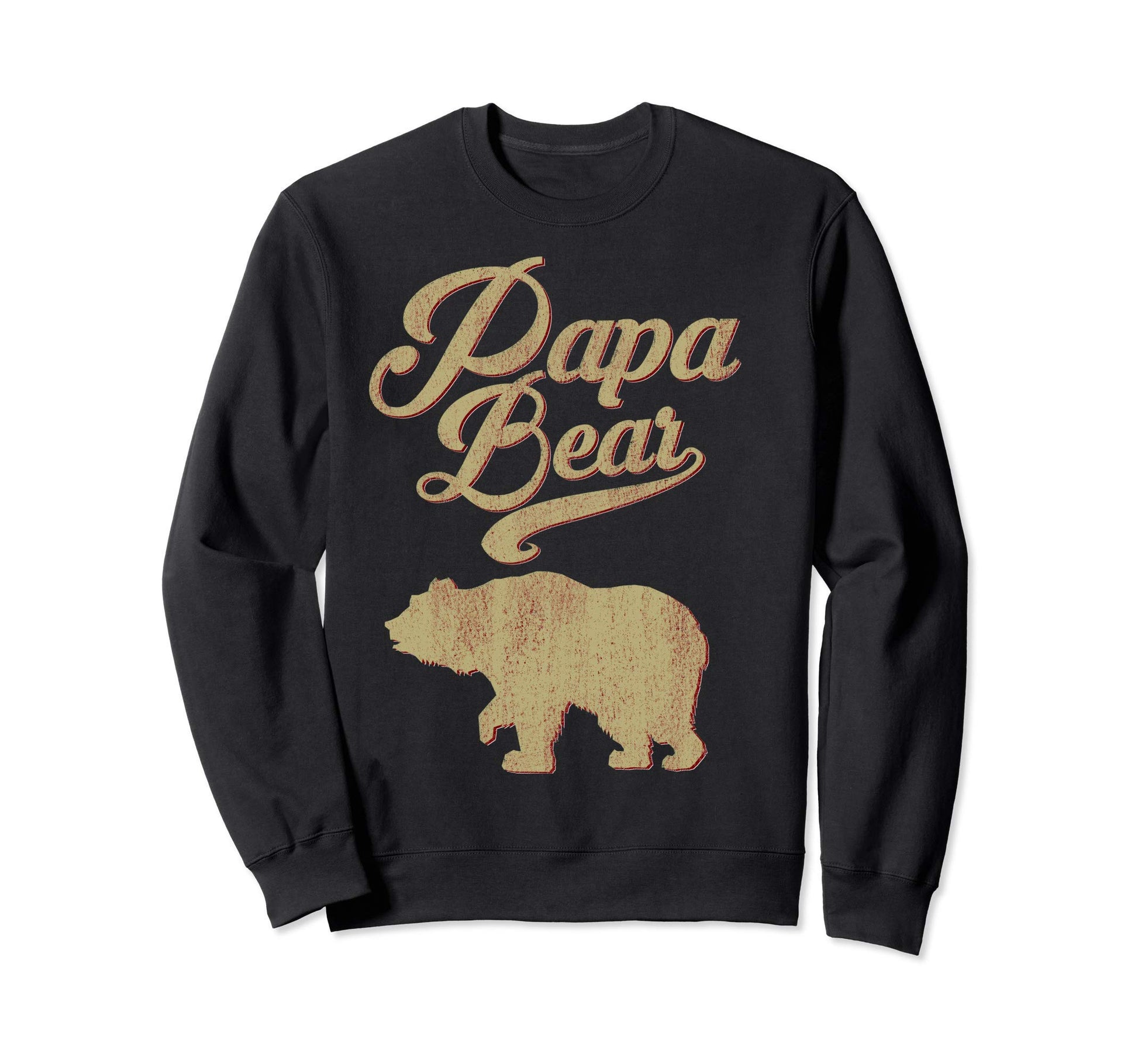 Papa Bear Dad Grandpa Fathers Day Sweatshirt - Custom Art Print for Adults - T-Shirt, Sweatshirt, Hoodie