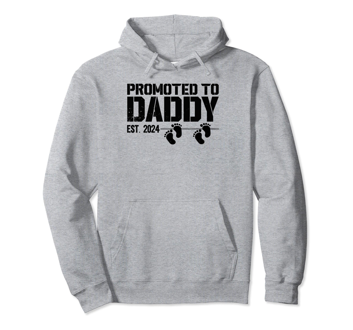 Promoted To Daddy 2024 Twins Soon To Hoodie - Novelty Apparel for Adults - T-Shirt, Sweatshirt, Hoodie
