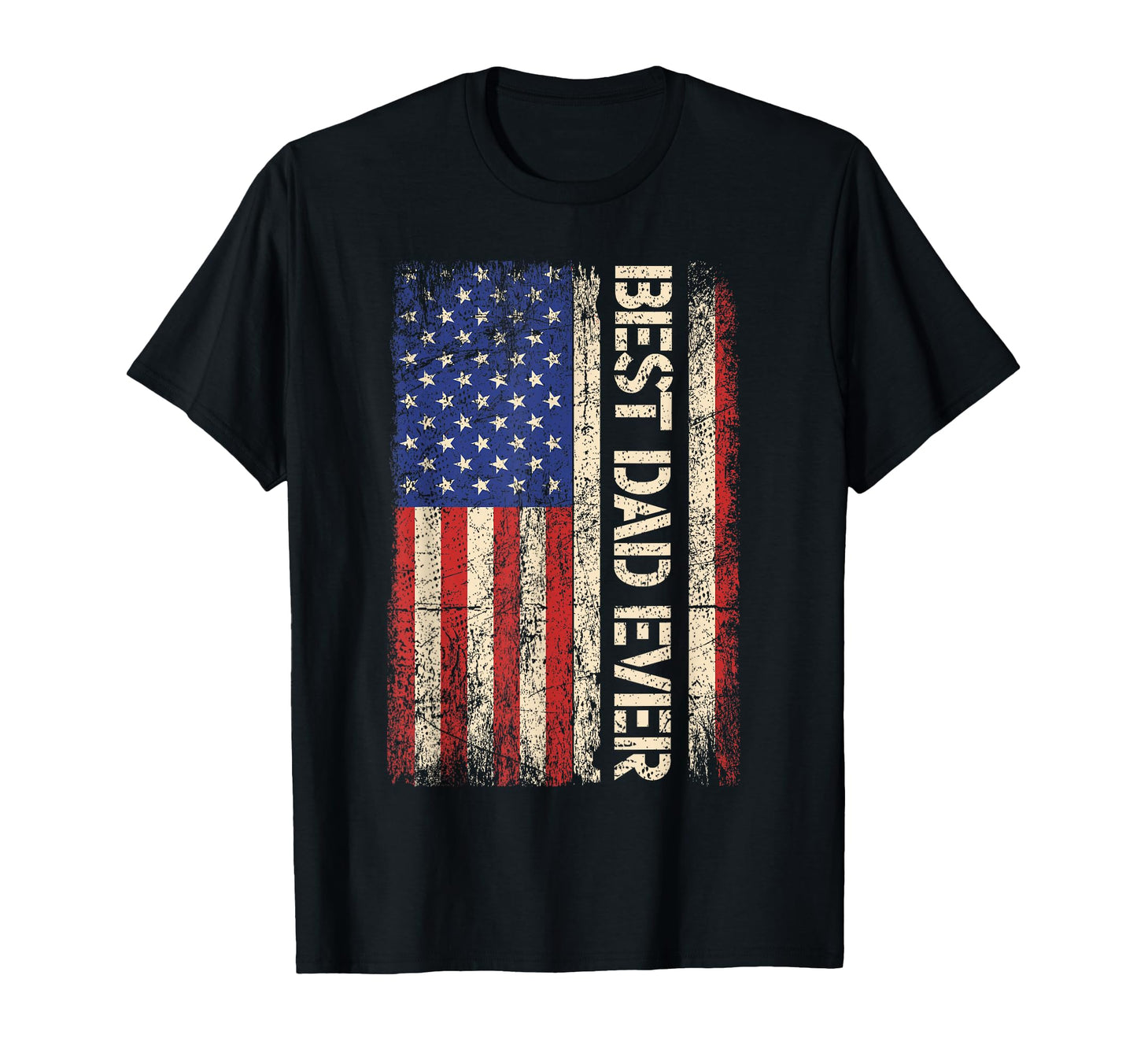 Best Dad Ever Us American Flag Gifts T-Shirt - Trendy Graphic for Adults - T-Shirt, Sweatshirt, Hoodie