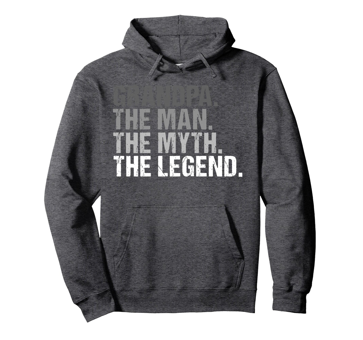 Grandpa Myth Legend Fathers Day Hoodie - Minimalist Print for Adults - T-Shirt, Sweatshirt, Hoodie
