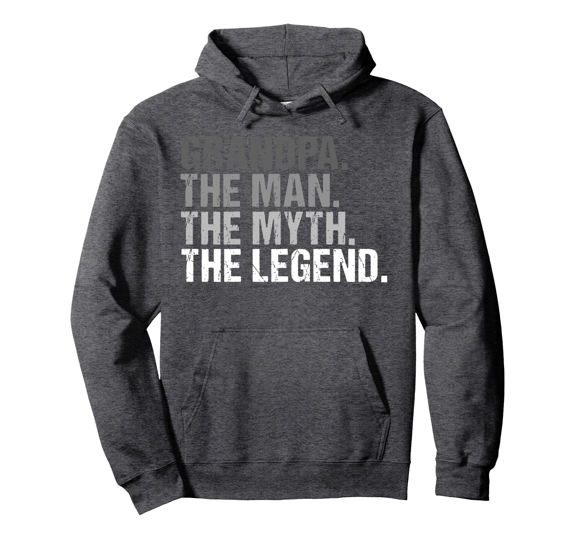 Grandpa Myth Legend Fathers Day Hoodie - Minimalist Print for Adults - T-Shirt, Sweatshirt, Hoodie