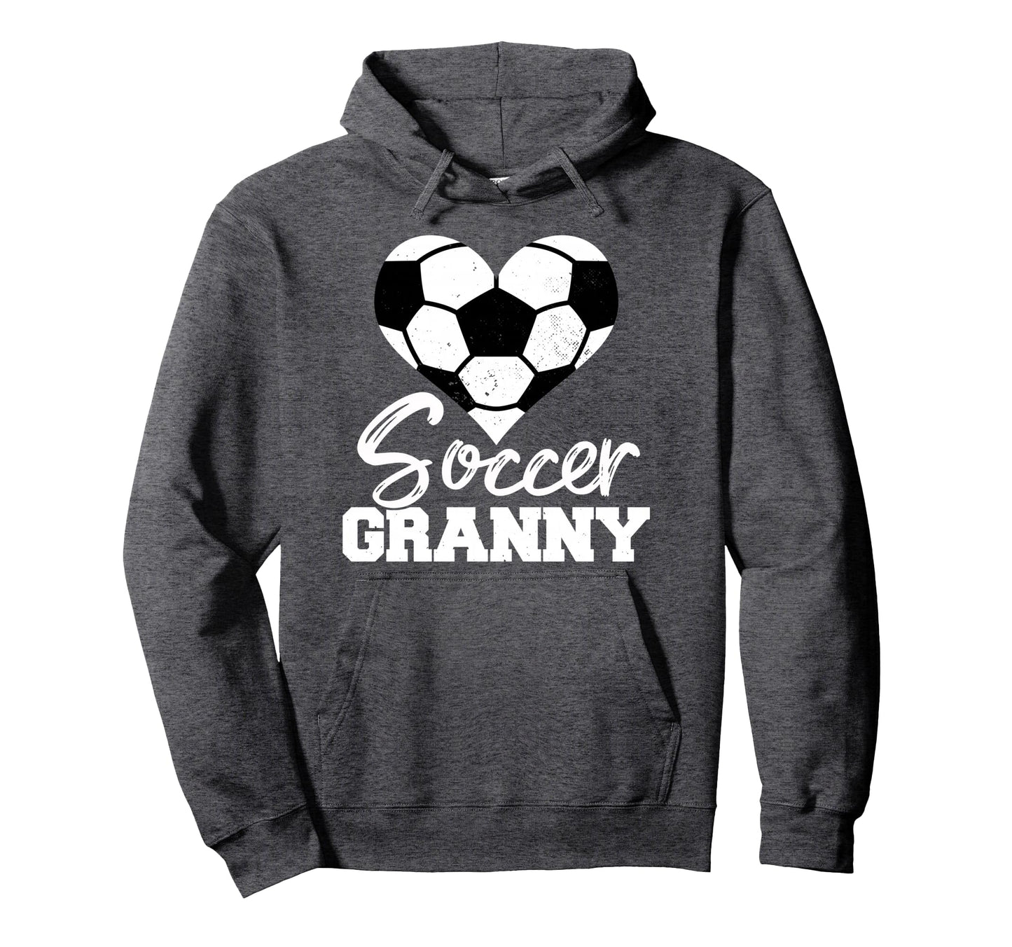 Soccer Granny Heart Funny Heartfelt Love Hoodie - Graphic Print Unisex - T-Shirt, Sweatshirt, Hoodie