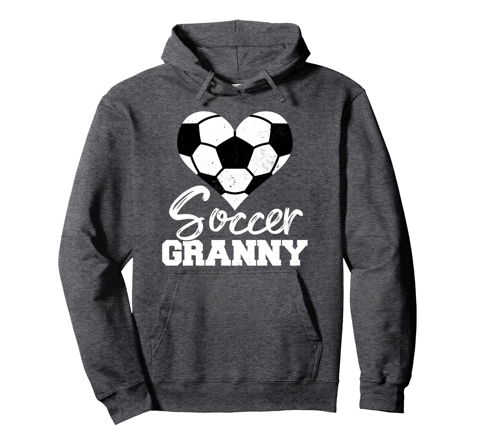 Soccer Granny Heart Funny Heartfelt Love Hoodie - Graphic Print Unisex - T-Shirt, Sweatshirt, Hoodie