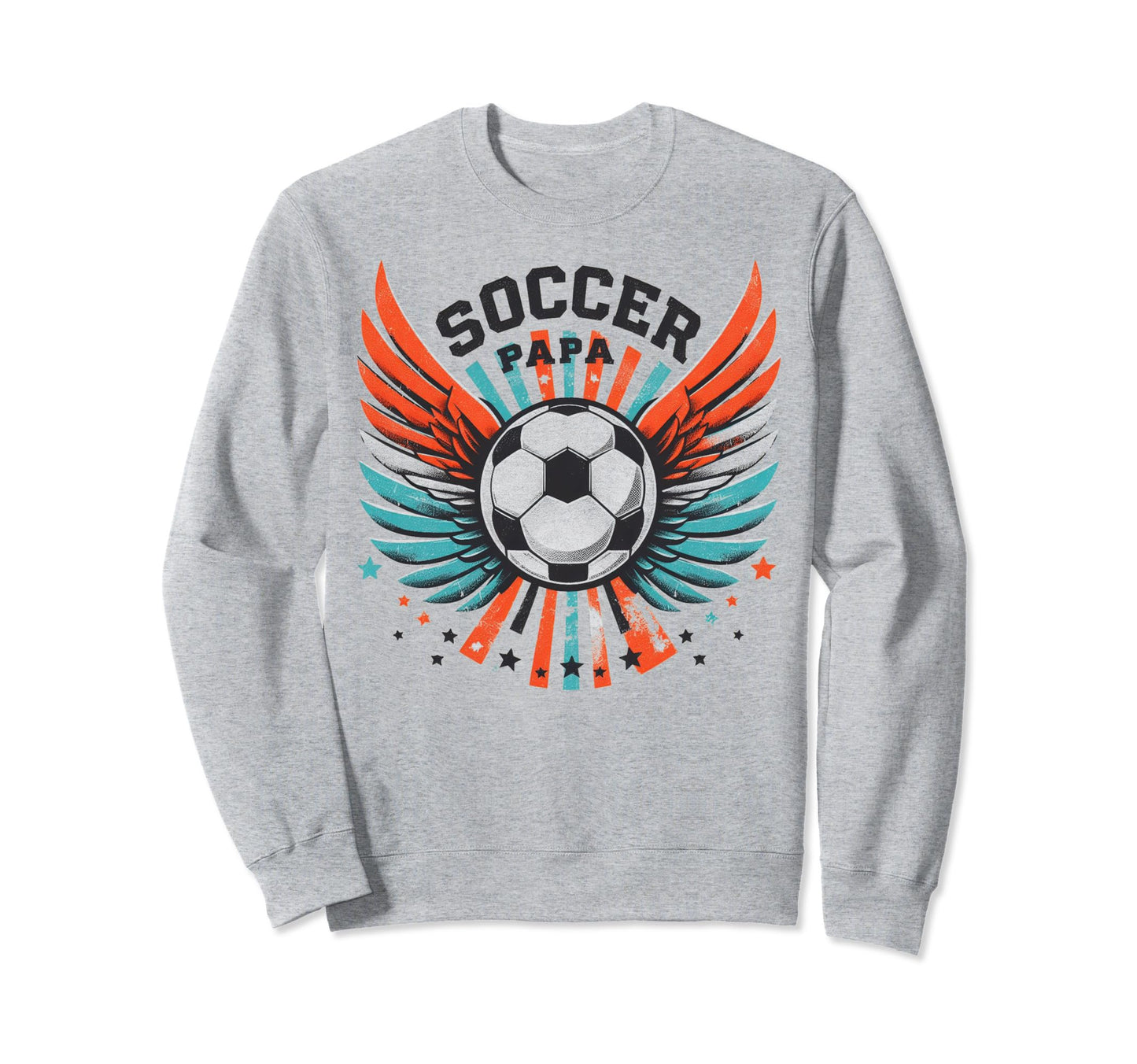 Soccer Papa Family Matching Dad Sweatshirt - Unique Graphic for Adults - T-Shirt, Sweatshirt, Hoodie