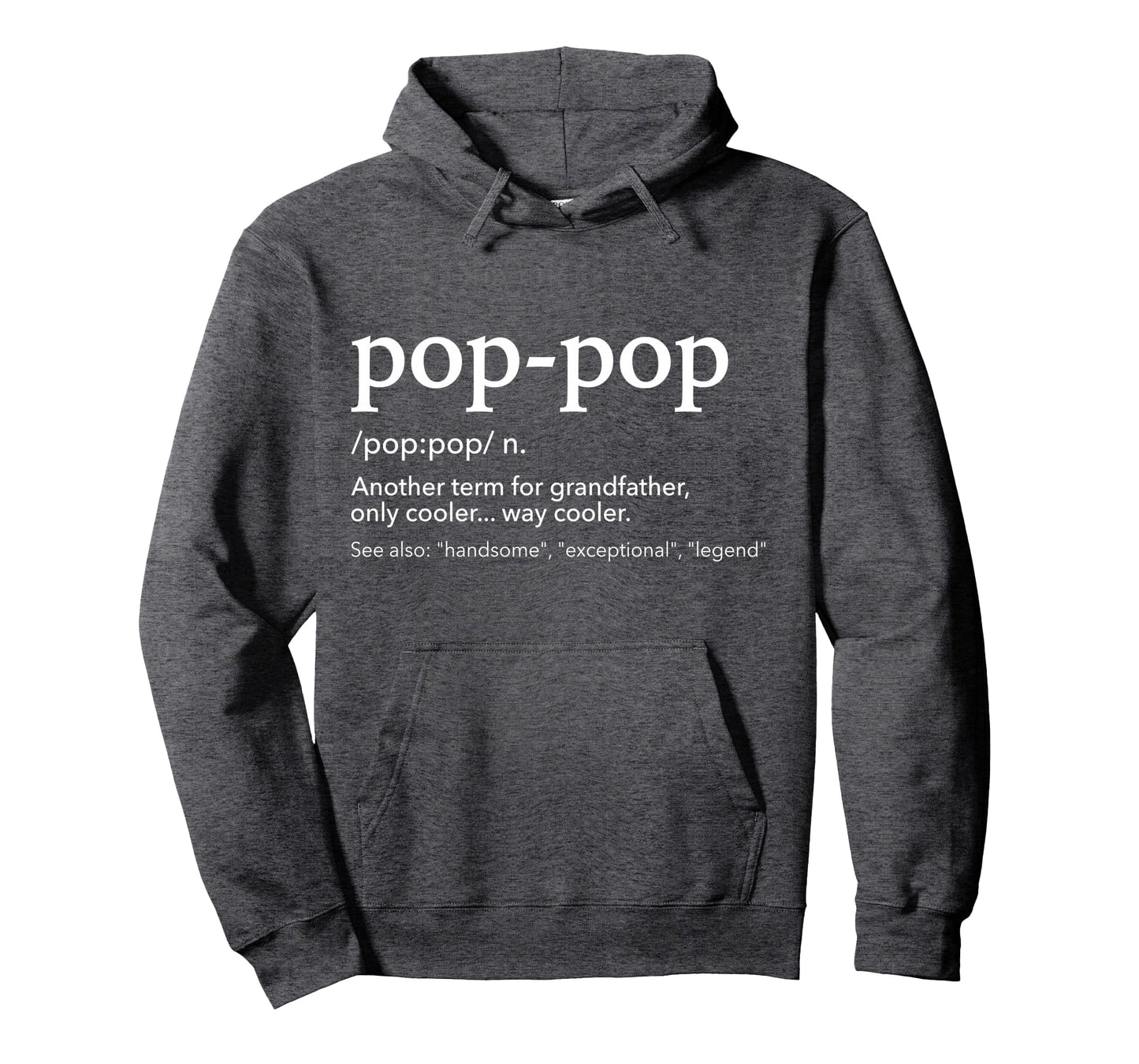 Funny Pop Pop Grandpa Fathers Day Hoodie - Minimalist Print Men Women - T-Shirt, Sweatshirt, Hoodie